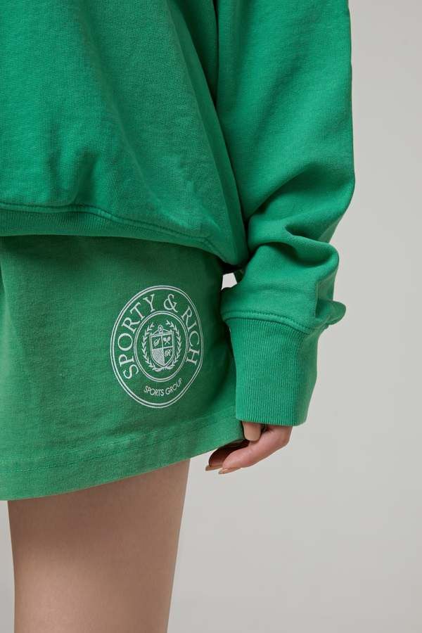 Sporty & Rich o1mle0525 Srhwc Disco Short in Green Size 30" / US 8 / IT 44 - 6 Thumbnail