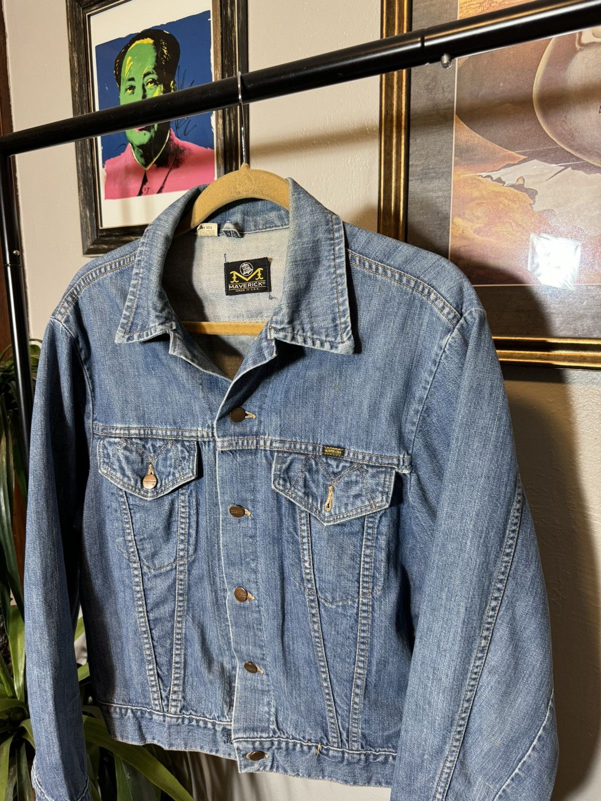 Vintage Vintage Maverick Denim Jacket Size US M / EU 48-50 / 2 - 3 Thumbnail