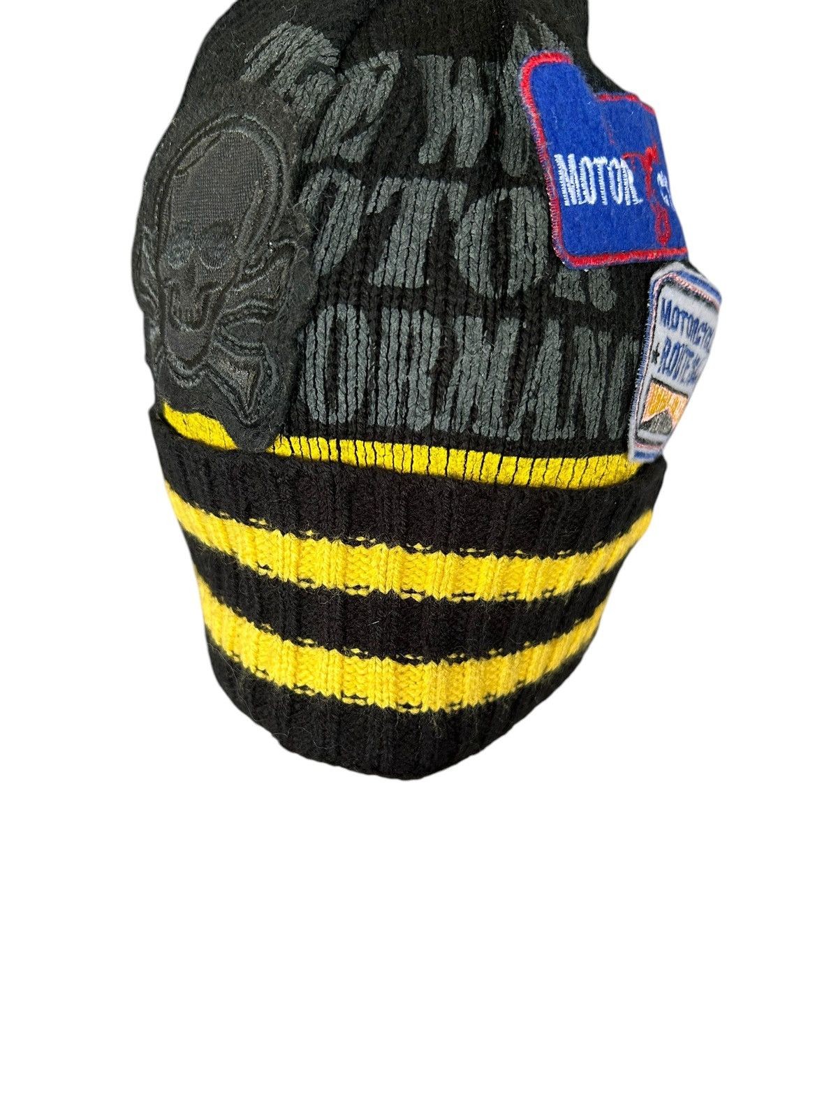 Japanese Brand × Kapital × Vintage Skull Motorcycle Japanese Style Beanie Hats Size ONE SIZE - 7 Thumbnail