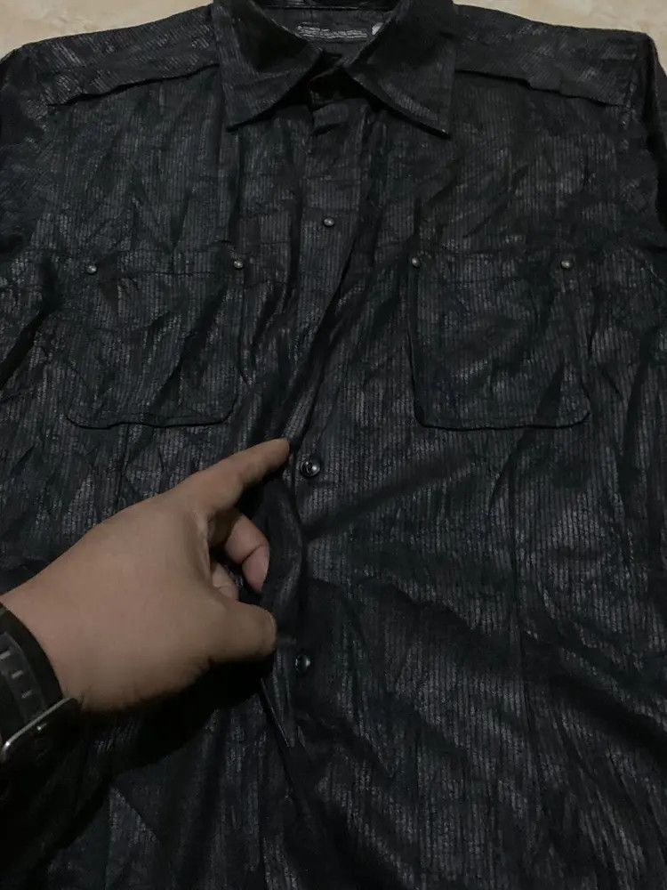 L7 Real Hip L7 Real Hip black wax studded punk hidden button up shirt Size US M / EU 48-50 / 2 - 5 Thumbnail