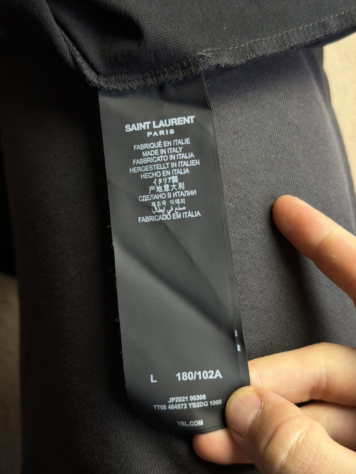 Yves Saint Laurent Shirt Ysl logo L Size US L / EU 52-54 / 3 - 4 Thumbnail