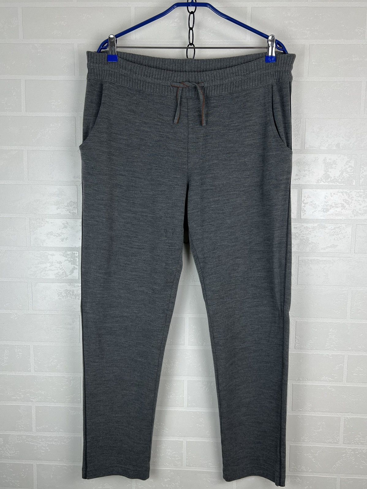 Loro Piana LORO PIANA Sweatpants Joggers Virgin Wool Gray Men’s Size US 34 / EU 50 - 1 Thumbnail