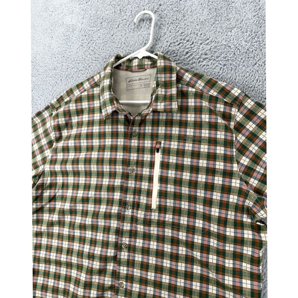 Eddie Bauer VINTAGE Eddie Bauer Shirt Adult XL Green Red Plaid Flannel Classic Button Up Men 90s Holiday Size US XL / EU 56 / 4 - 6 Thumbnail