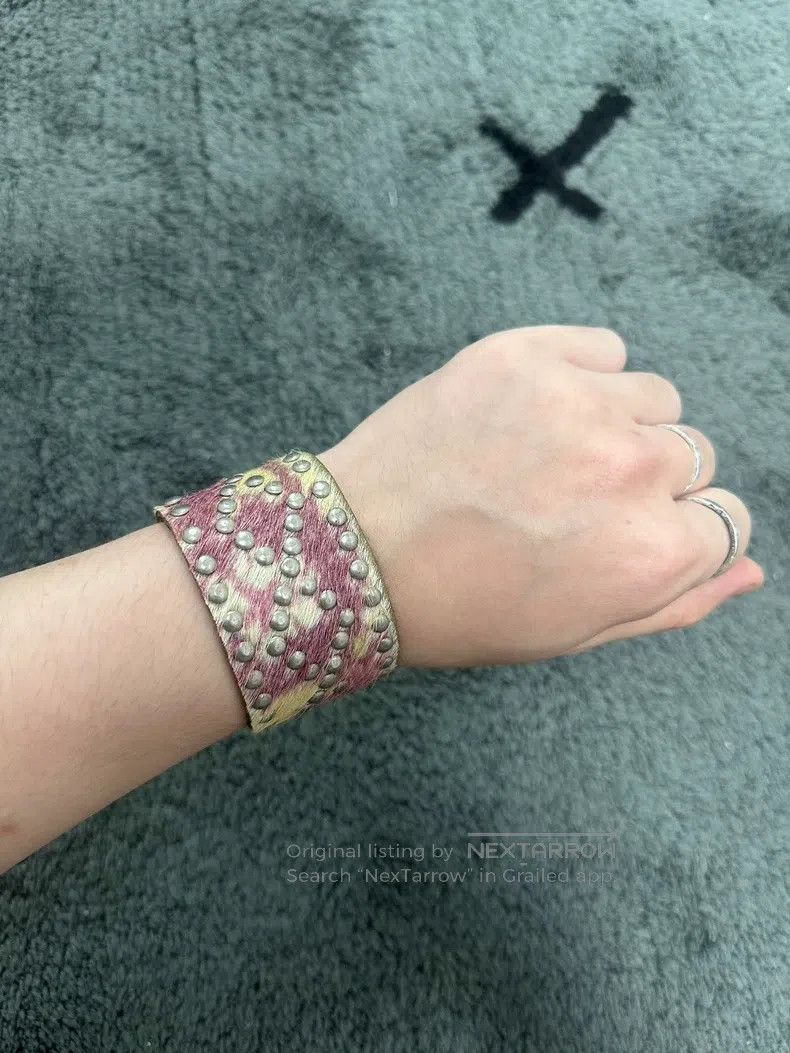 Yohji Yamamoto Yohji Yamamoto Studded Horse Hair Bracelet Size ONE SIZE - 4 Thumbnail