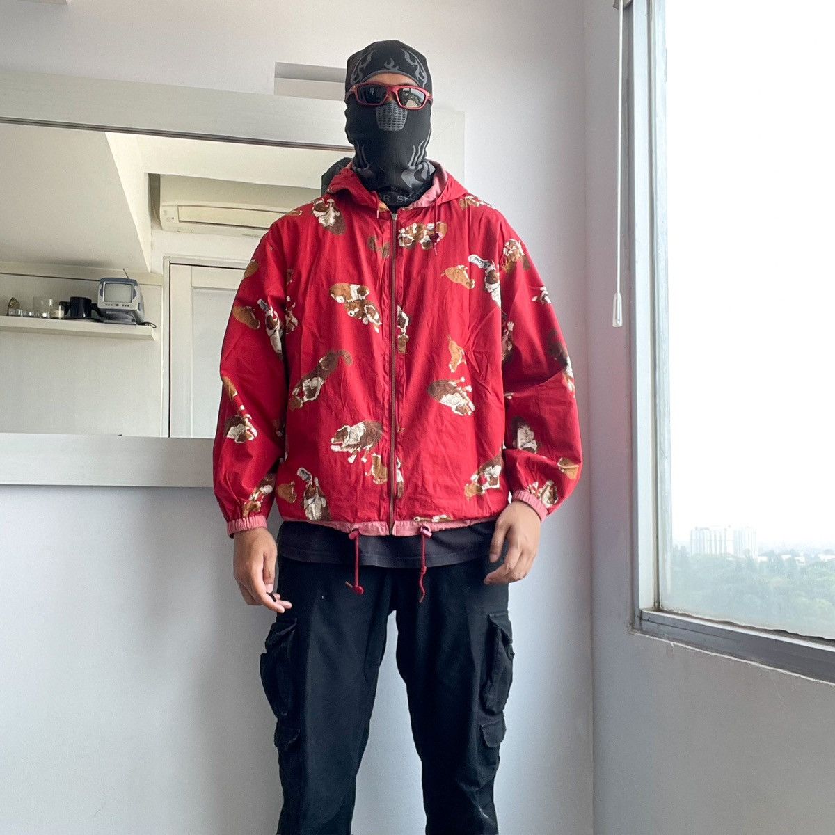 Japanese Brand × Karl Helmut × Pink House VINTAGE KARL HELMUT DOG REVERSIBLE JACKET Size US XL / EU 56 / 4 - 3 Thumbnail