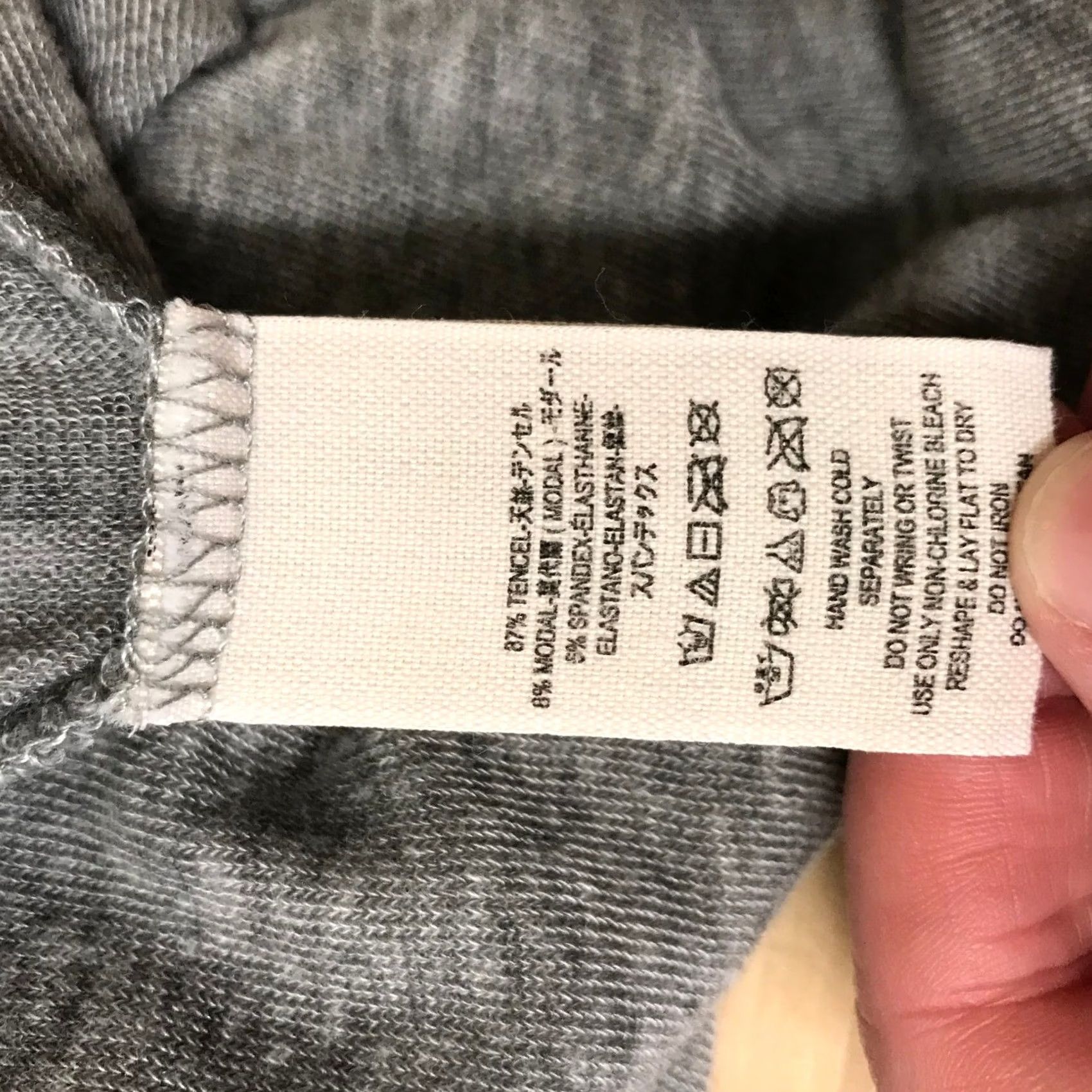 Vintage WE THE FREE V Neck Grey Henley Long Sleeve Open Back Twist Detail Top Womens XS Size XS / US 0-2 / IT 36-38 - 8 Thumbnail