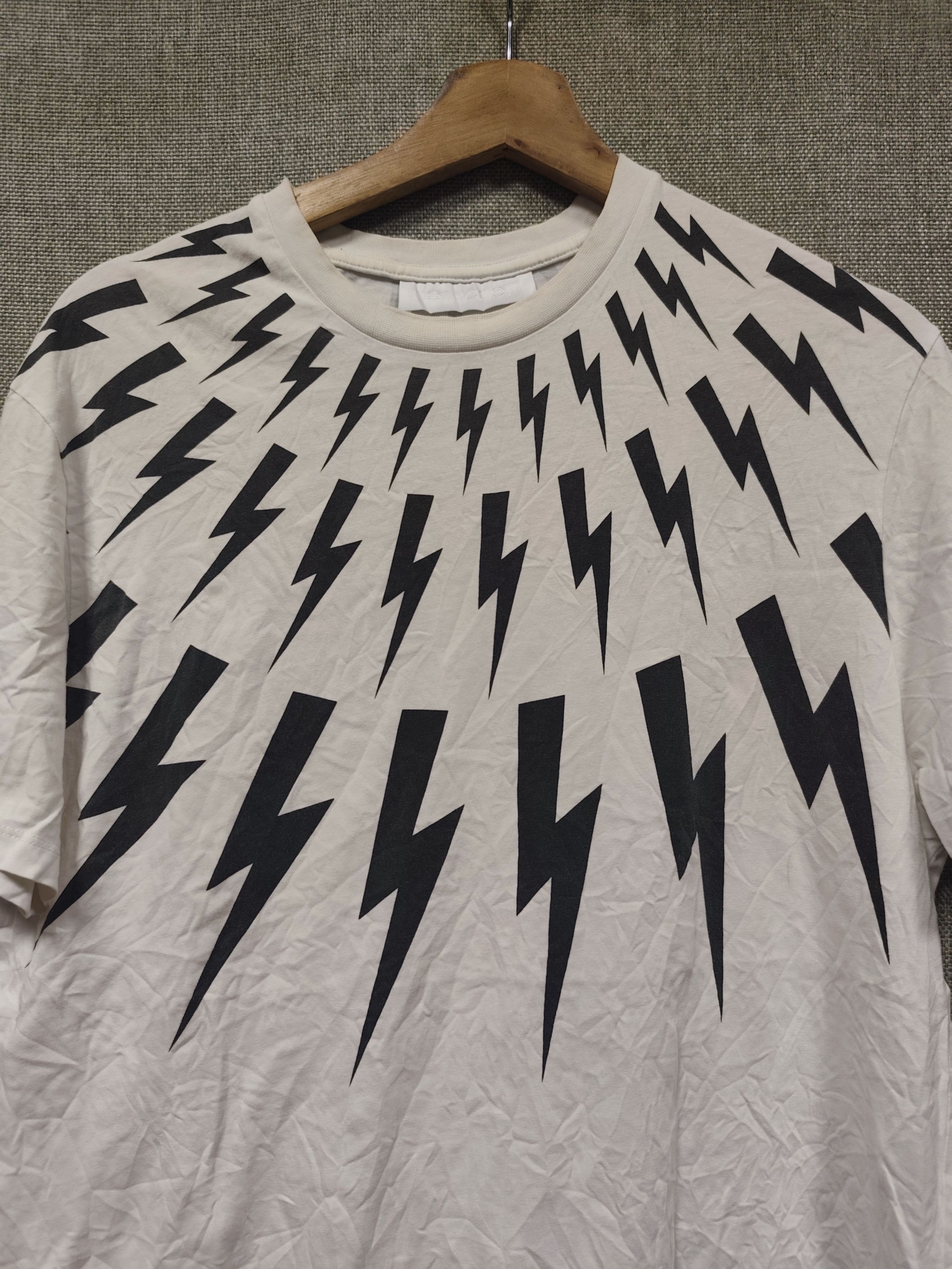 Neil Barrett Neil Barrett Lightning Bolt Tee Size US M / EU 48-50 / 2 - 3 Thumbnail