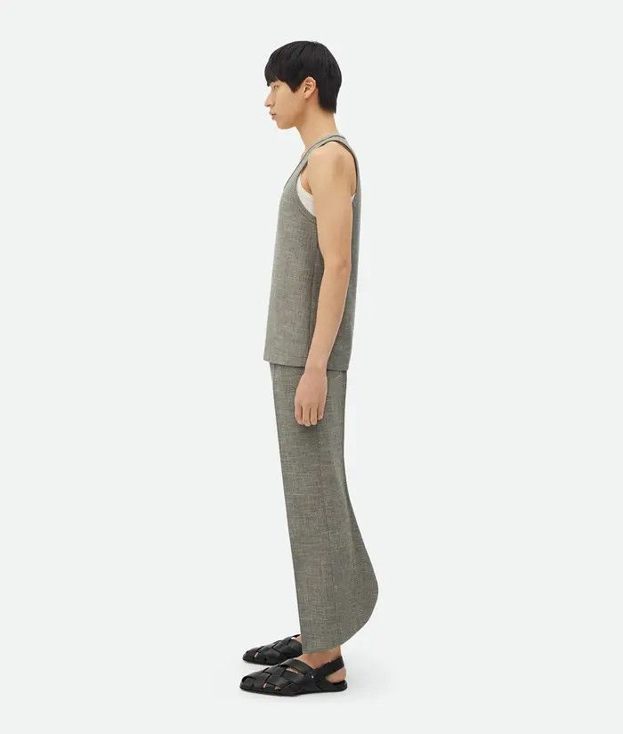 Bottega Veneta o1s1rm0326 Wool Tank Top in Grey Size US S / EU 44-46 / 1 - 2 Thumbnail