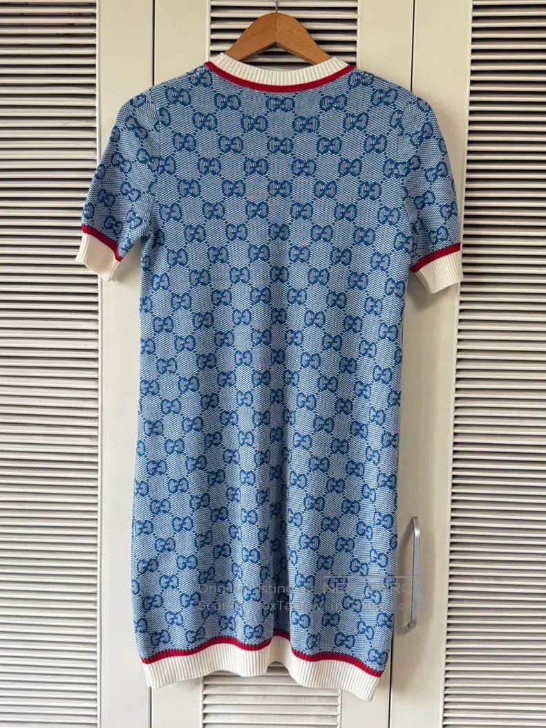 Gucci Gucci Blue full-print bow knitted dress Size XS / US 0-2 / IT 36-38 - 2 Thumbnail