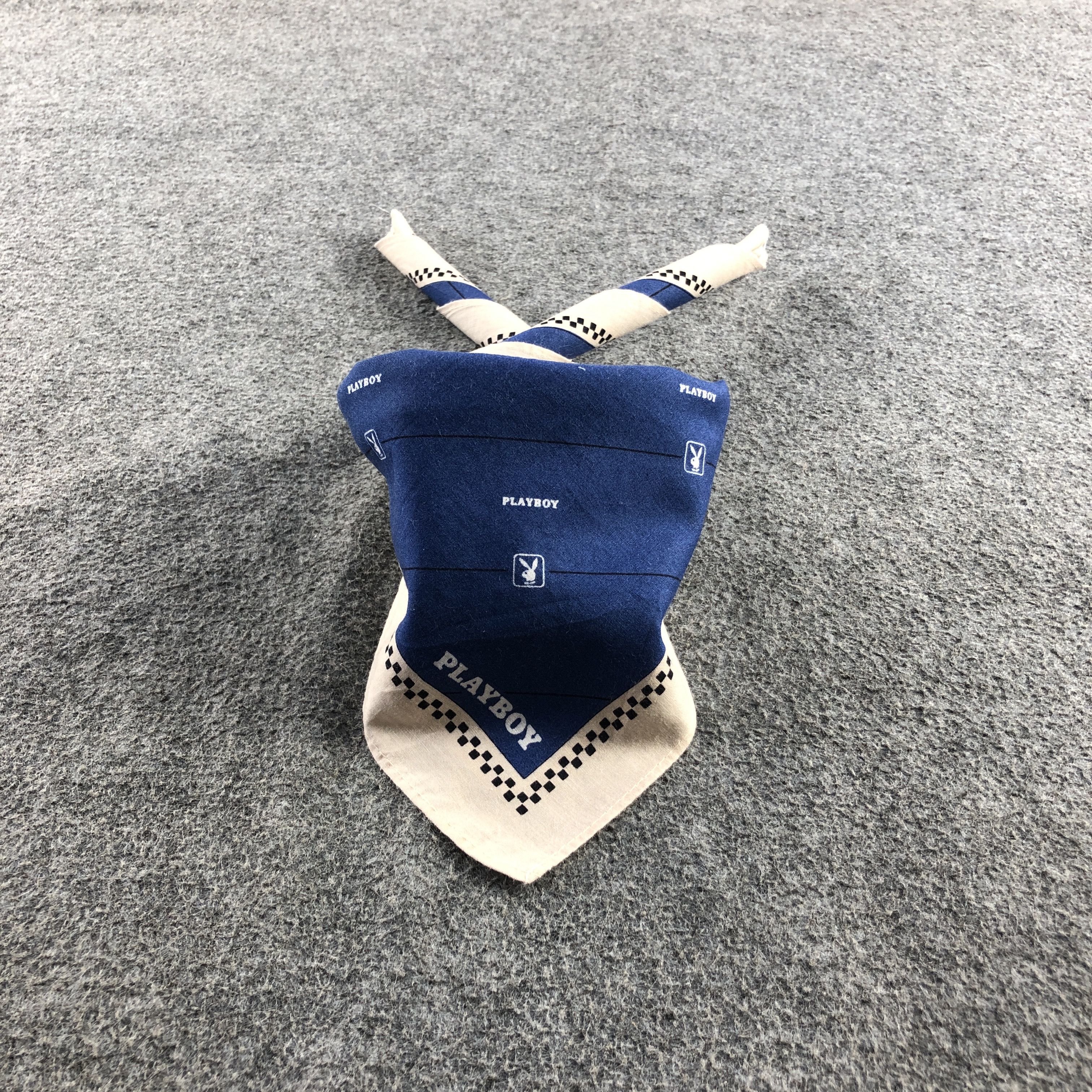 Playboy × Vintage Playboy Handkerchief Neckerchief Bandana H2795 Size ONE SIZE - 1 Thumbnail