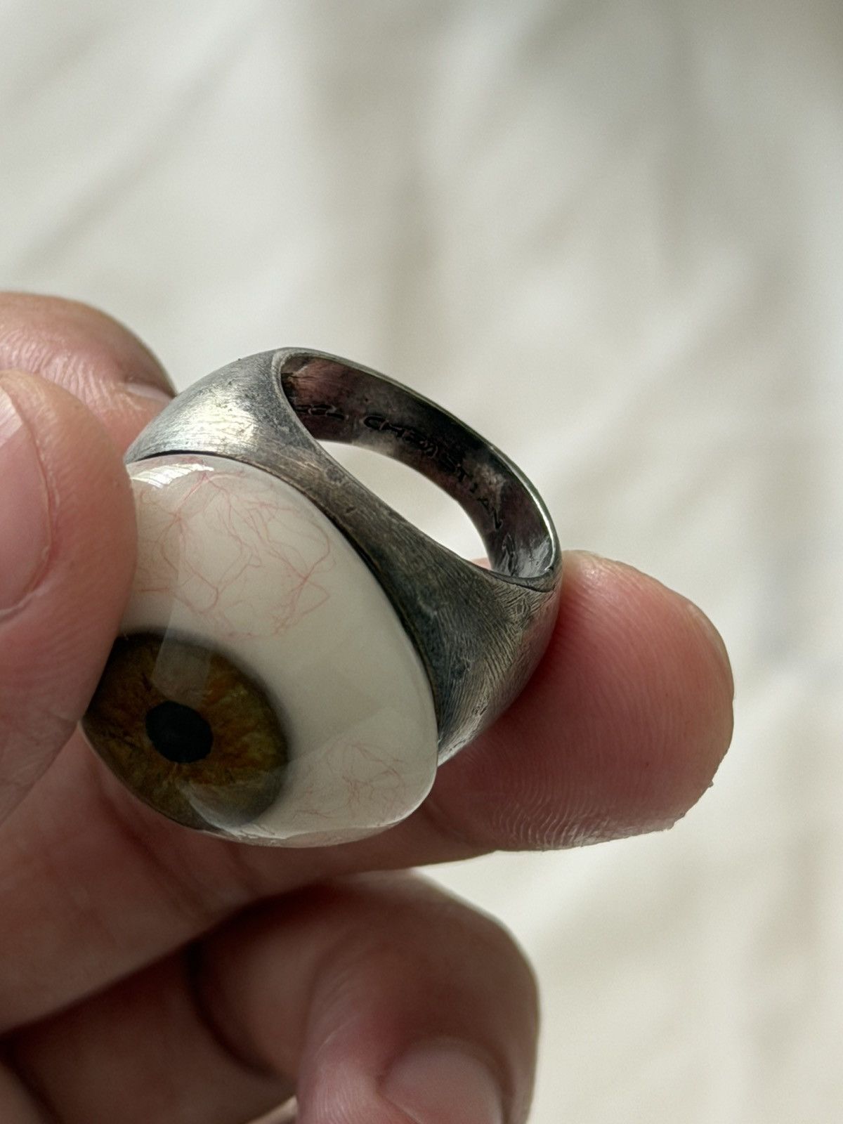 Carol Christian Poell Carol Christian Poell Prosthetic Eye Ring MM/2144 Size 42 - 6 Thumbnail