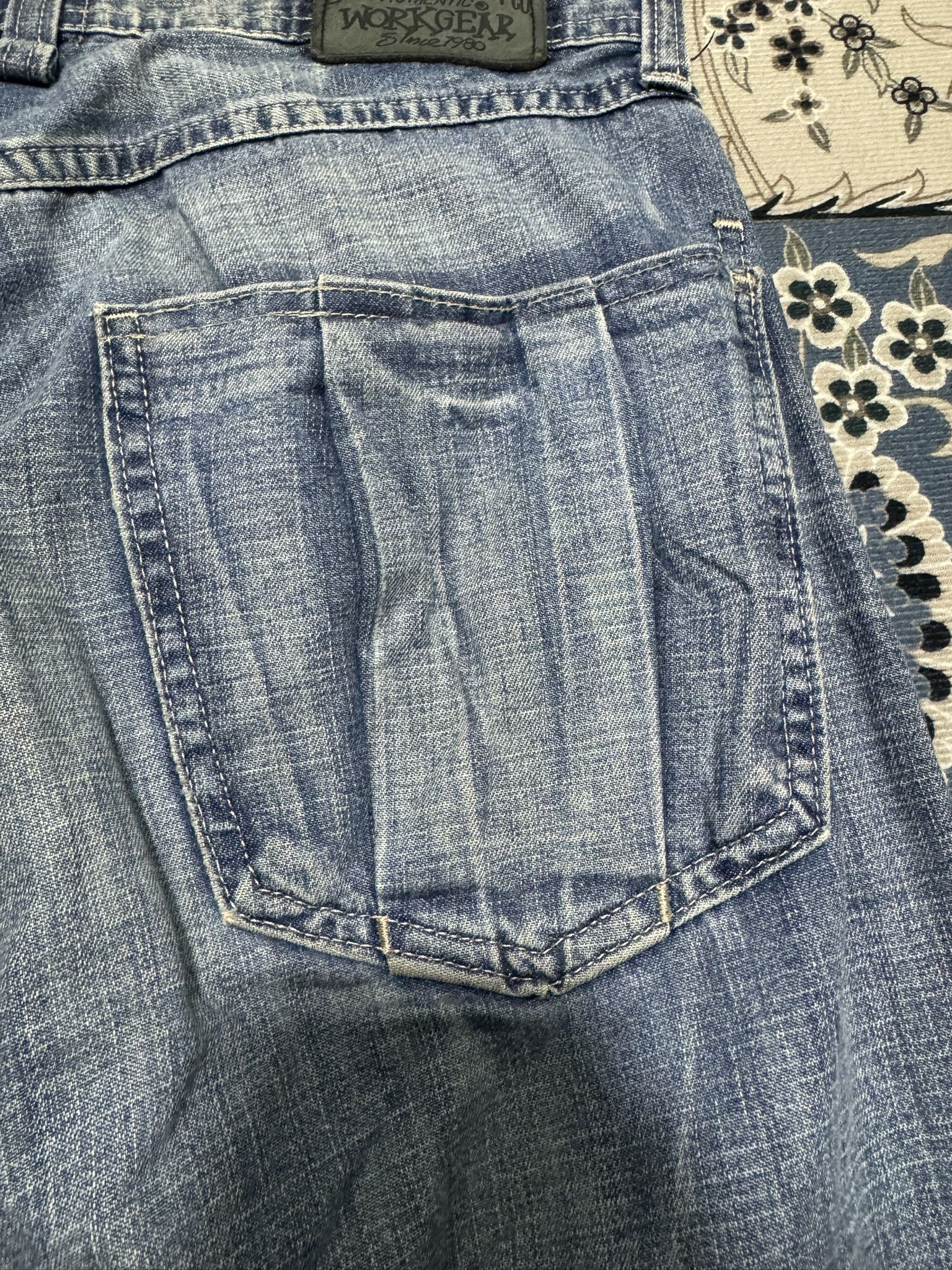 Menace × Stussy Vintage 90's Stussy Workwear Denim Baggy Style Hip Hop Size US 30 / EU 46 - 11 Thumbnail