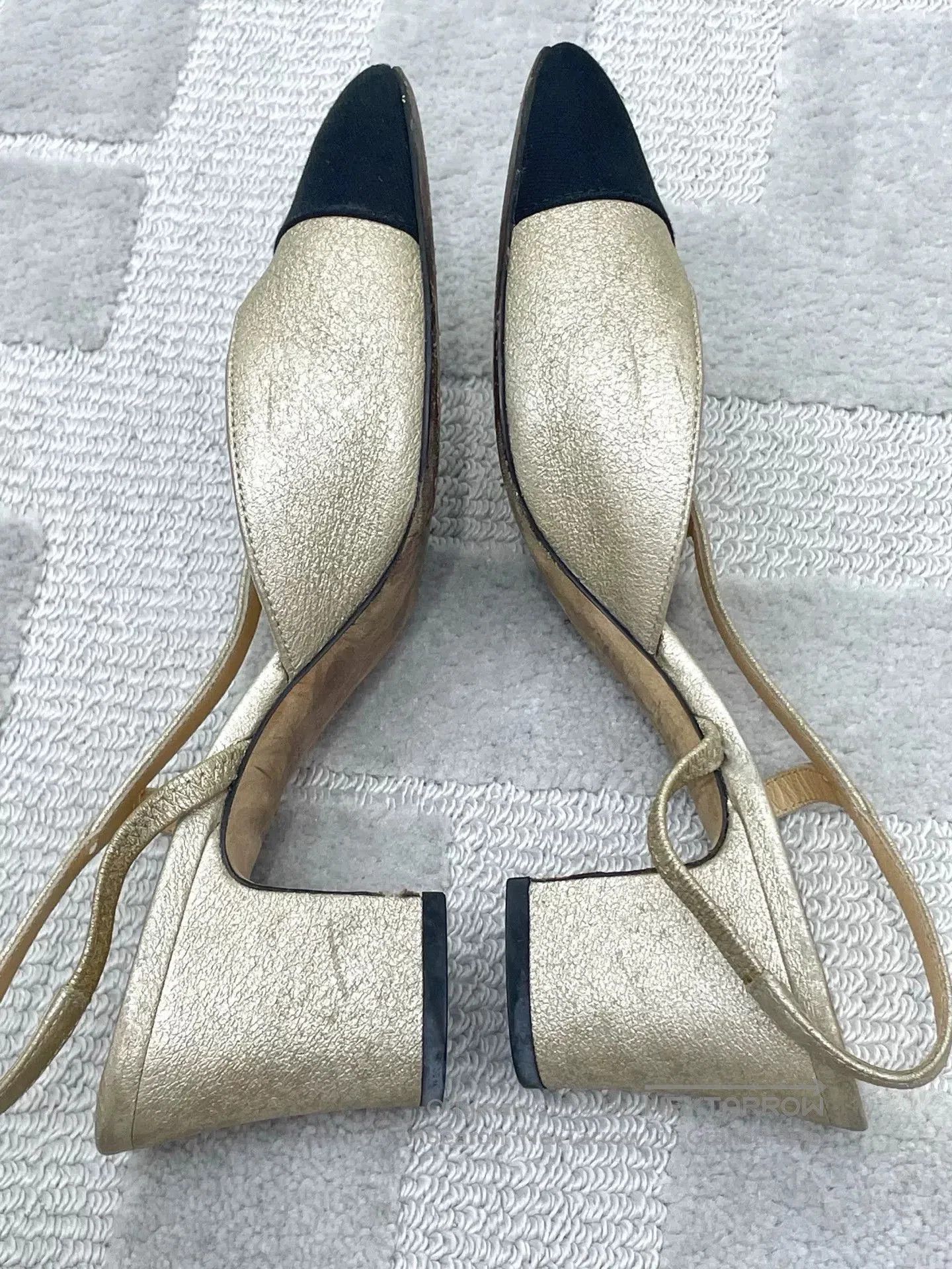Chanel Chanel Classic Colorblock Chunky Sandals. Size US 4.5 / IT 34.5 - 8 Thumbnail