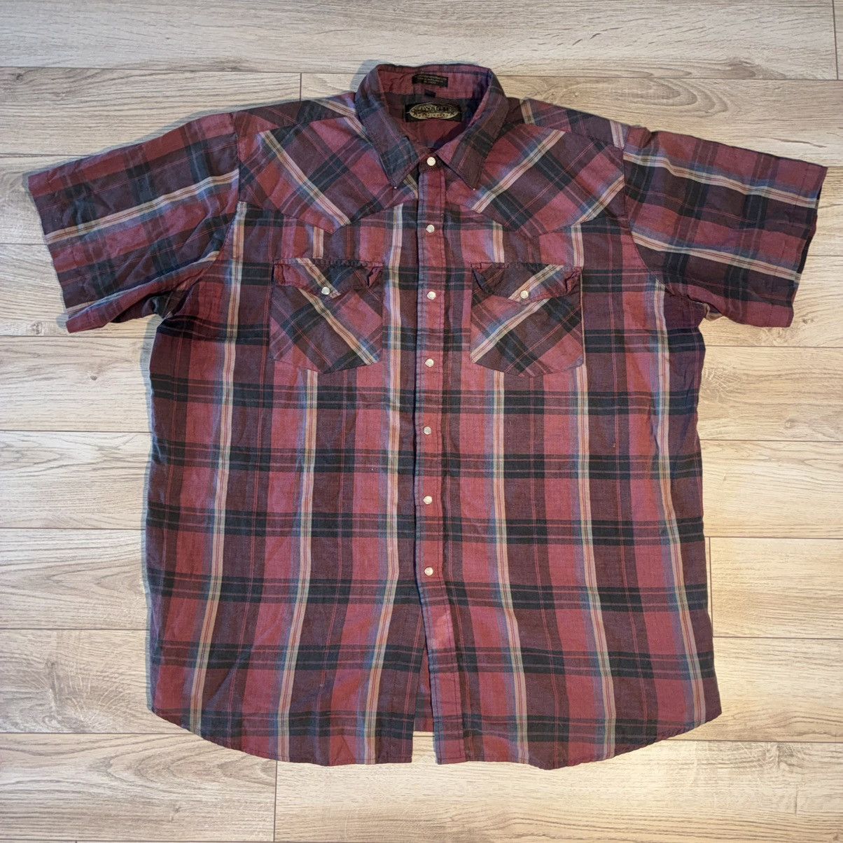 Other Red striped short sleeve pearl snap button up shirt Size US XXL / EU 58 / 5 - 1 Thumbnail