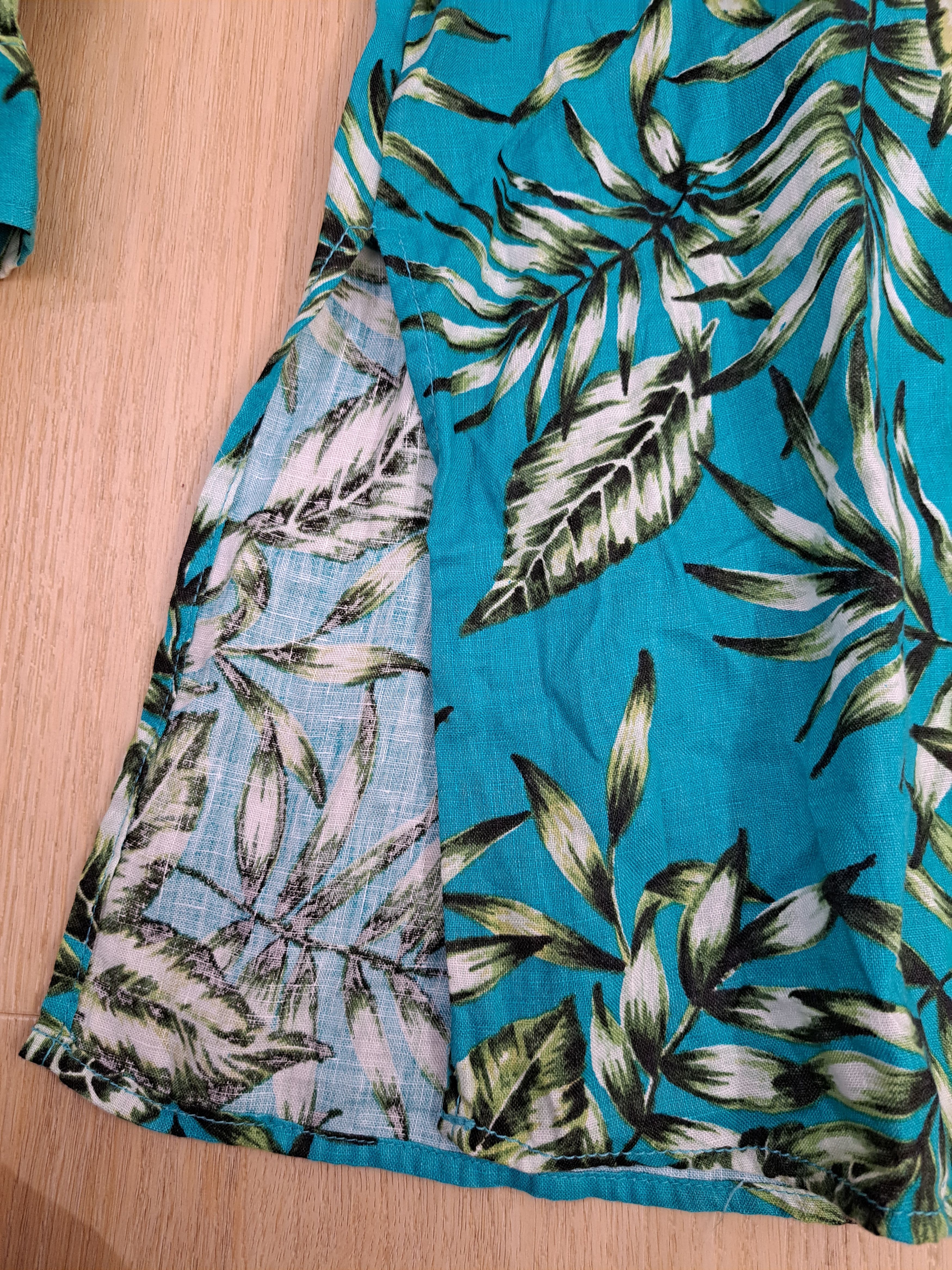 Other Havaiian oversized turquoise button ups shirt S Size S / US 4 / IT 40 - 5 Thumbnail