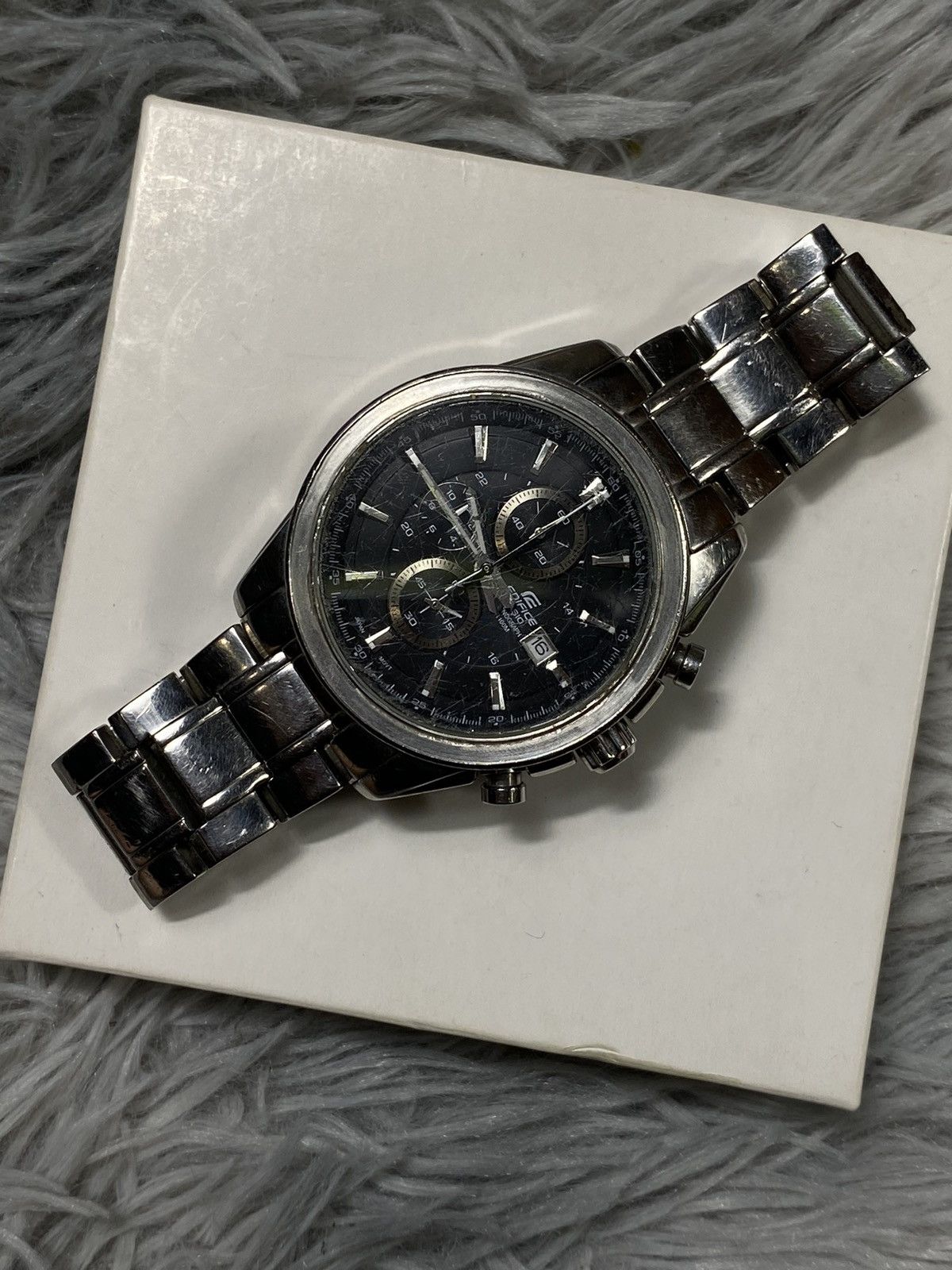 Casio × Vintage Casio Edifice Mechanical Chronograph - Stainless Steel Size ONE SIZE - 9 Thumbnail