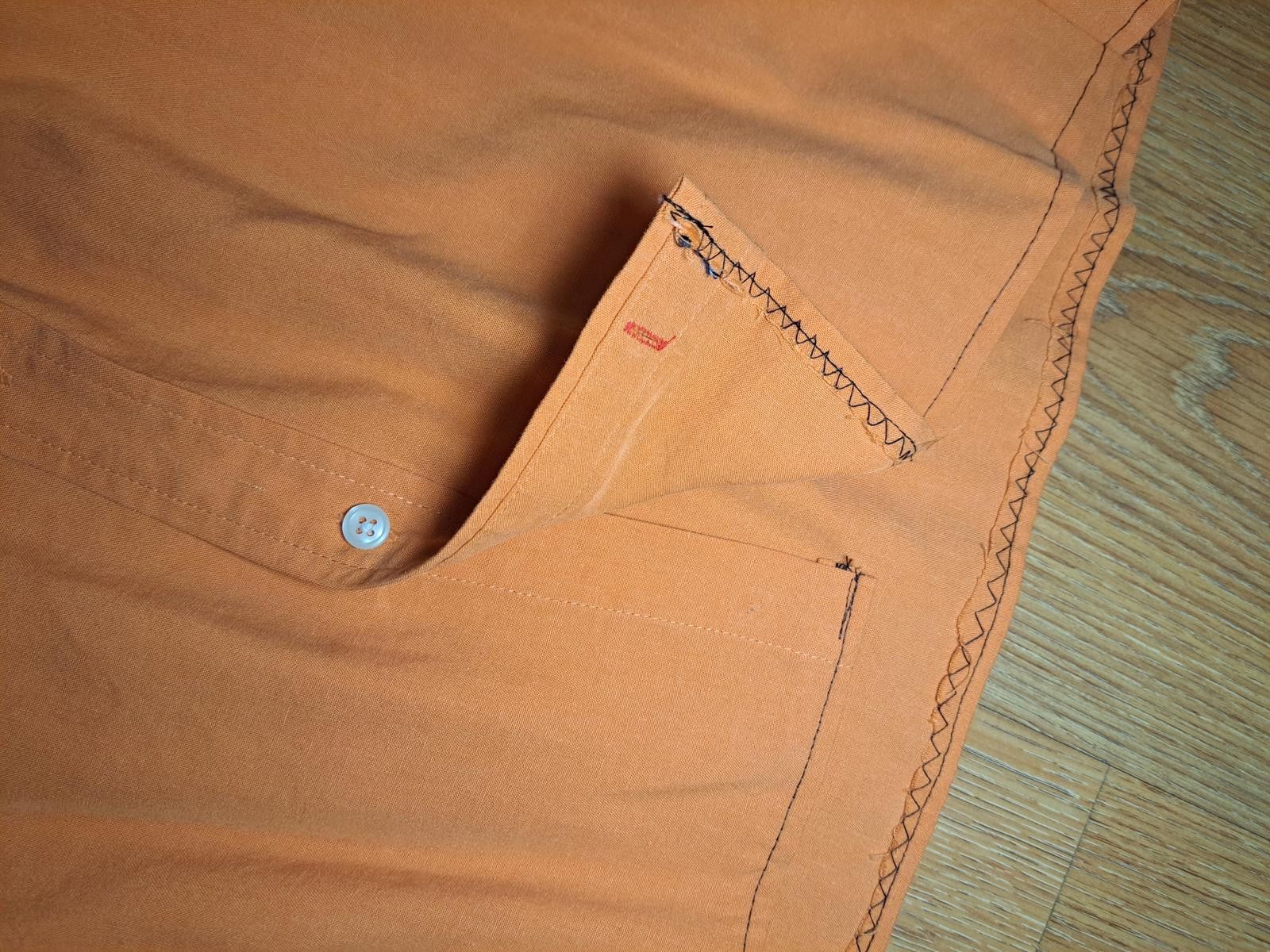 Daniel Cremieux Daniel Cremieux Button Up Shirt Medium Orange Linen Blend Size US M / EU 48-50 / 2 - 6 Thumbnail