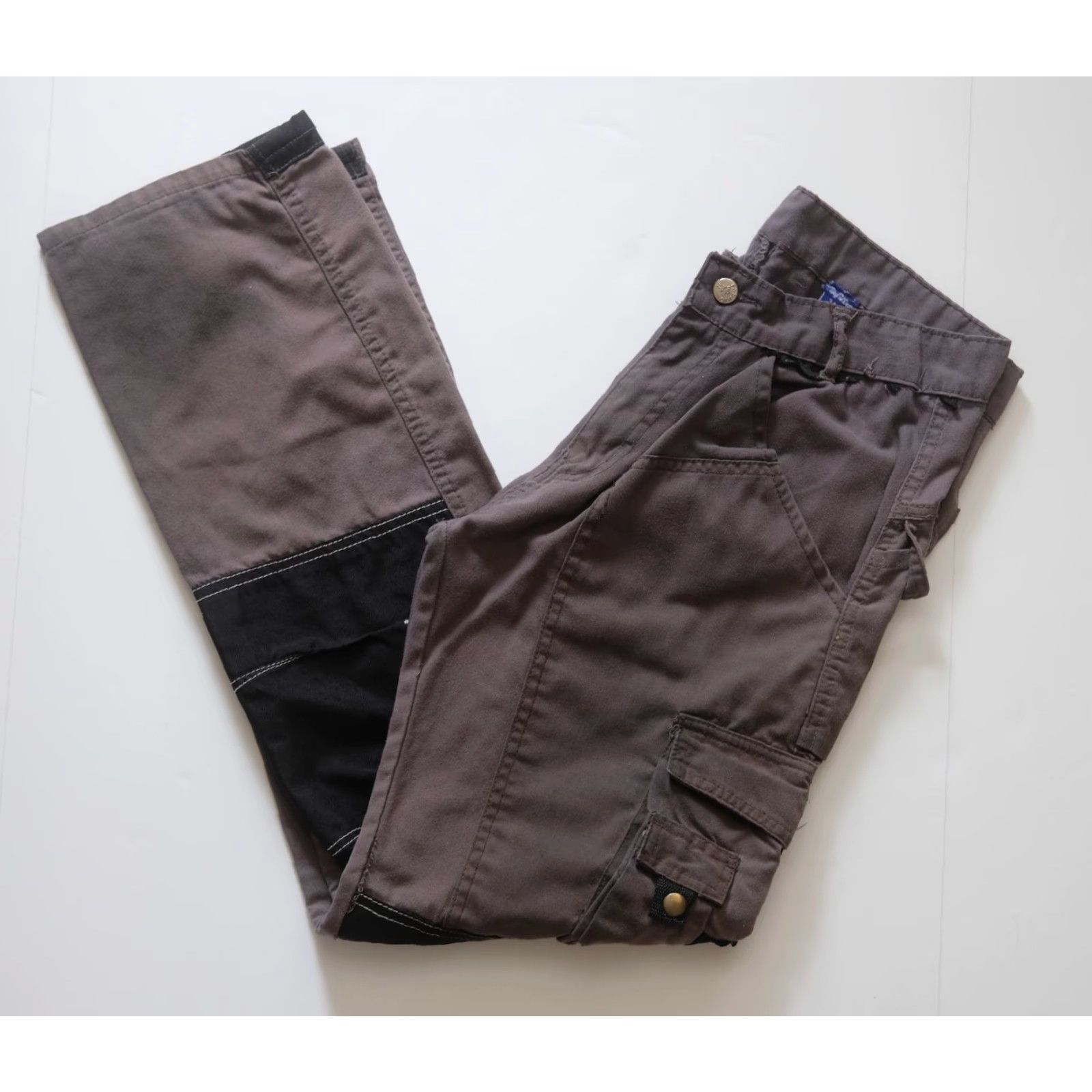 Vintage VINTAGE SKYLINE WEARS CARGO PANTS Gray Men 34x32 Cargo Workwear Cotton 90s Grunge Hip Hop Straight 32" Inseam Mens Size US 34 / EU 50 - 5 Thumbnail