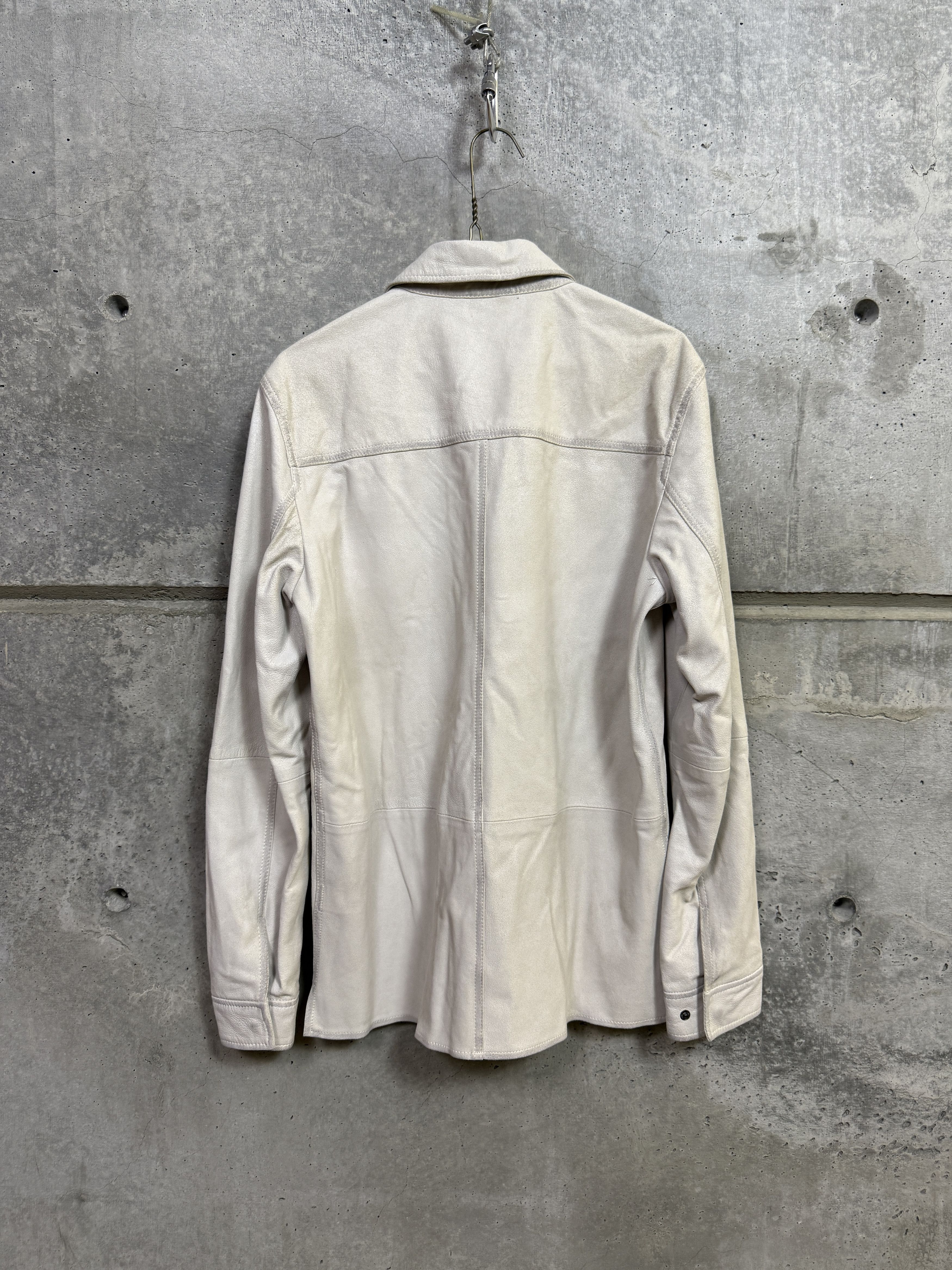 John Varvatos $698 John Varvatos Izzy Slim Fit Leather Shirt Jacket Size US M / EU 48-50 / 2 - 3 Thumbnail