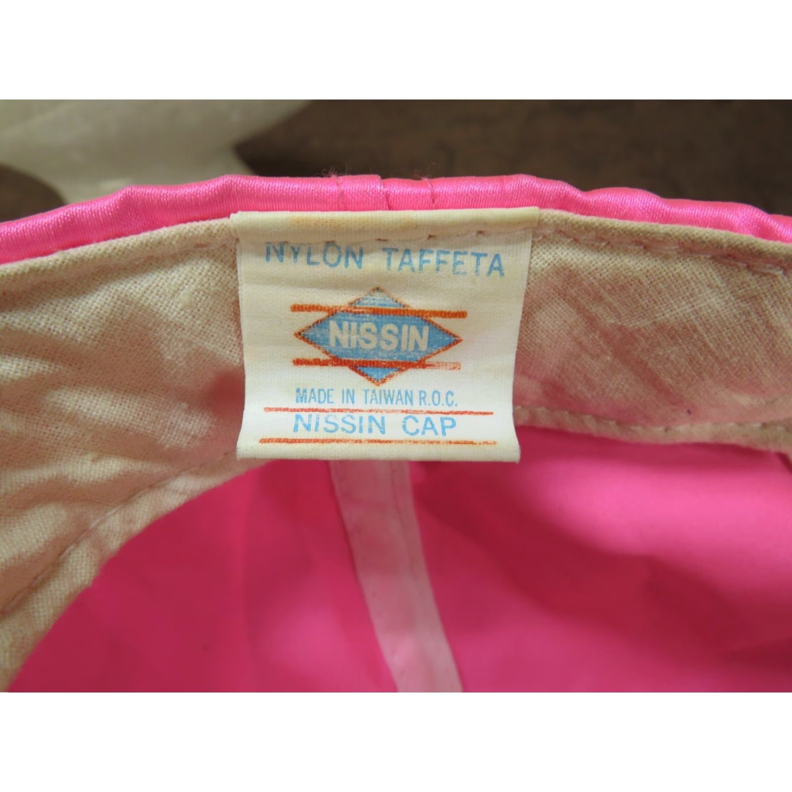 Pinko VTG HaT Trucker Snapback Hat Neon Pink Airplane VTG Learjet Advertising 1990s Multi-Color Casual Mens Womens Boys Girls Size ONE SIZE - 7 Thumbnail