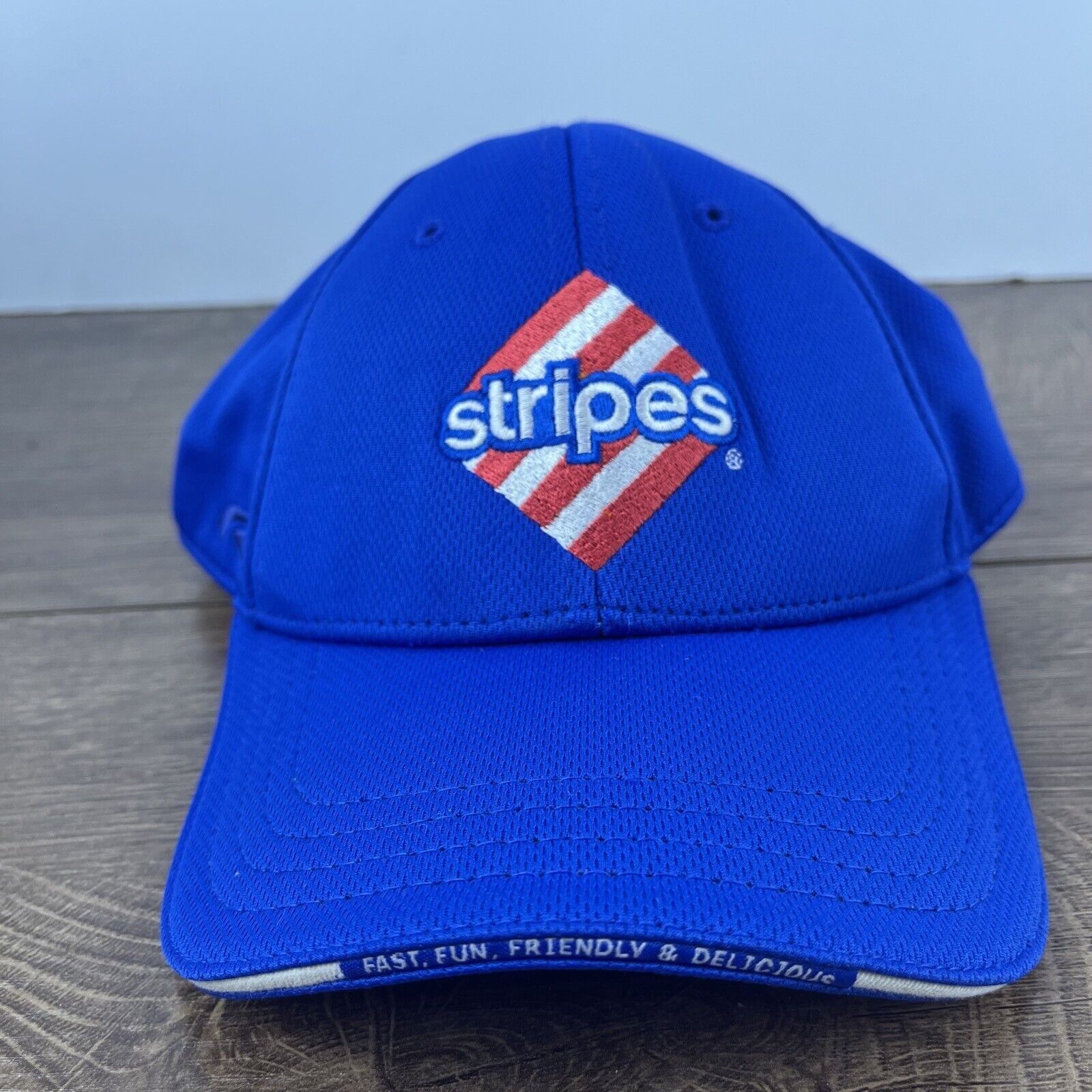 Other Stripes Hat Stripes Restaurant Hat Blue Cap Adjustable Blue Size ONE SIZE - 1 Thumbnail