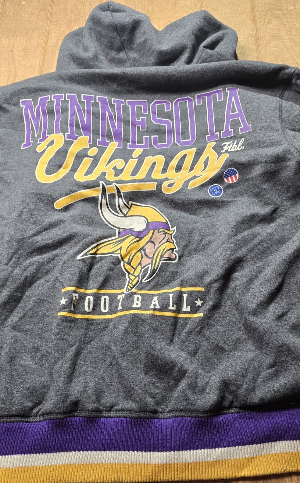 G-III Minnesota Vikings NFL Reversible Hoodie Jacket Men Size US XL / EU 56 / 4 - 7 Thumbnail