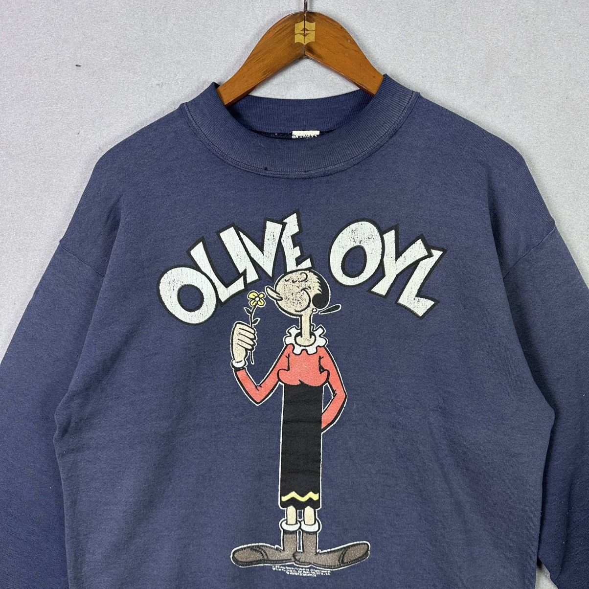 Vintage Vintage Olive Oyl Popeye Sweatshirt 90s Cartoon Size US L / EU 52-54 / 3 - 2 Thumbnail