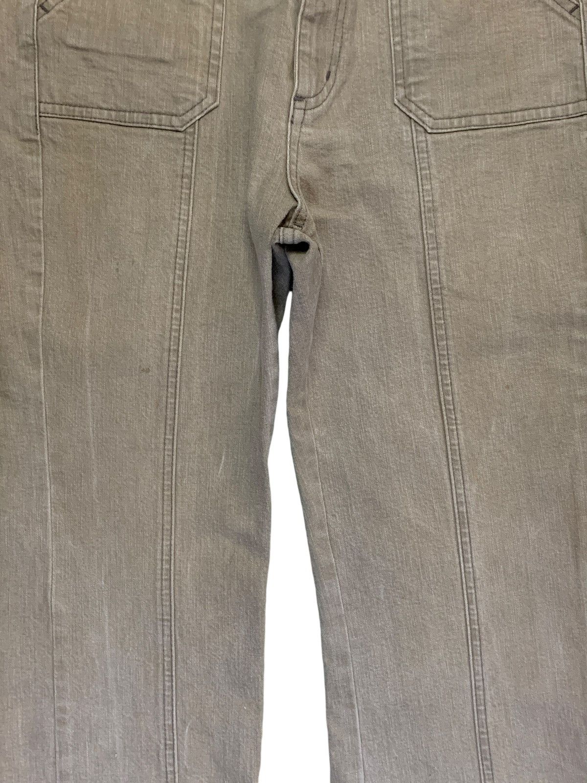 Valentino Vintage Rudolph Valentino Fatigue Baker Pants Flare Jeans Size US 29 - 5 Thumbnail