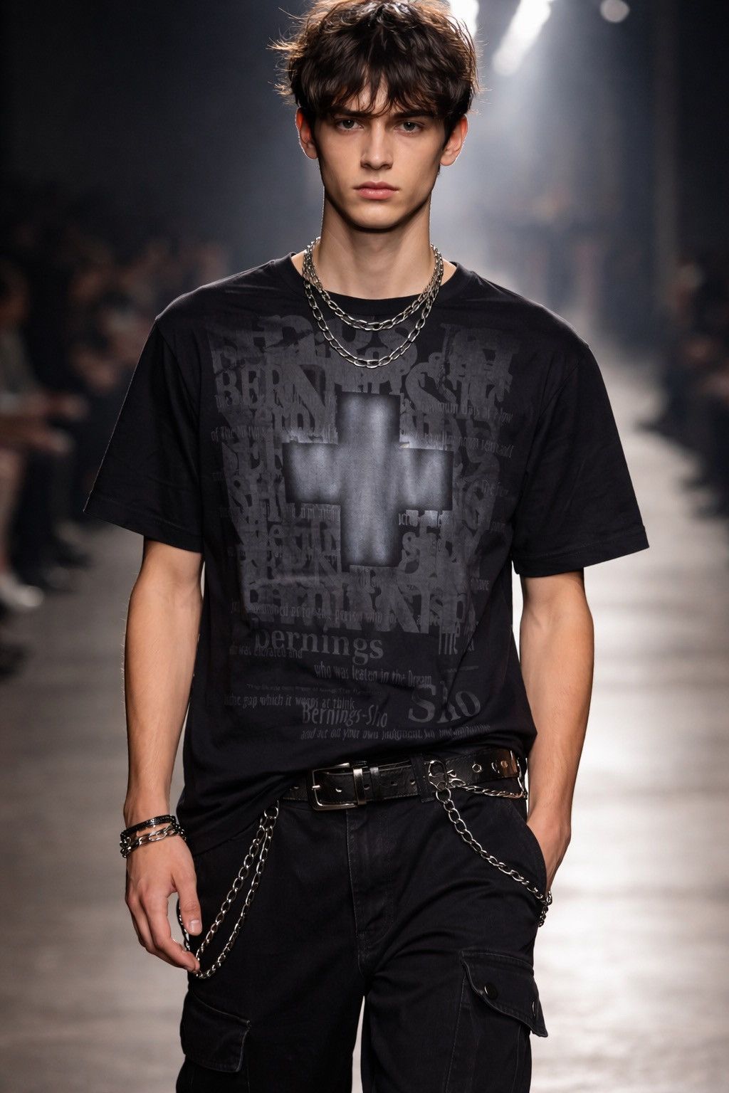 14th Addiction Bernings-sho Poem Gothic Riot Punk Tee Size US L / EU 52-54 / 3 - 2 Thumbnail