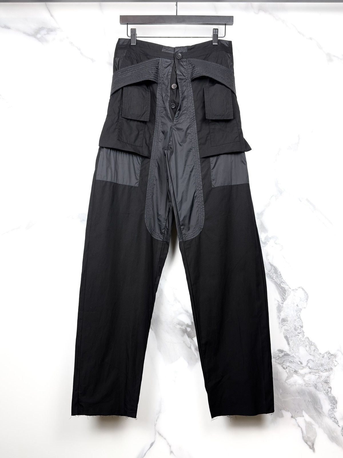 Rick Owens SS08 Rick Owens OG Creatch Cargo Pants Mainline Black Size US 30 / EU 46 - 1 Thumbnail