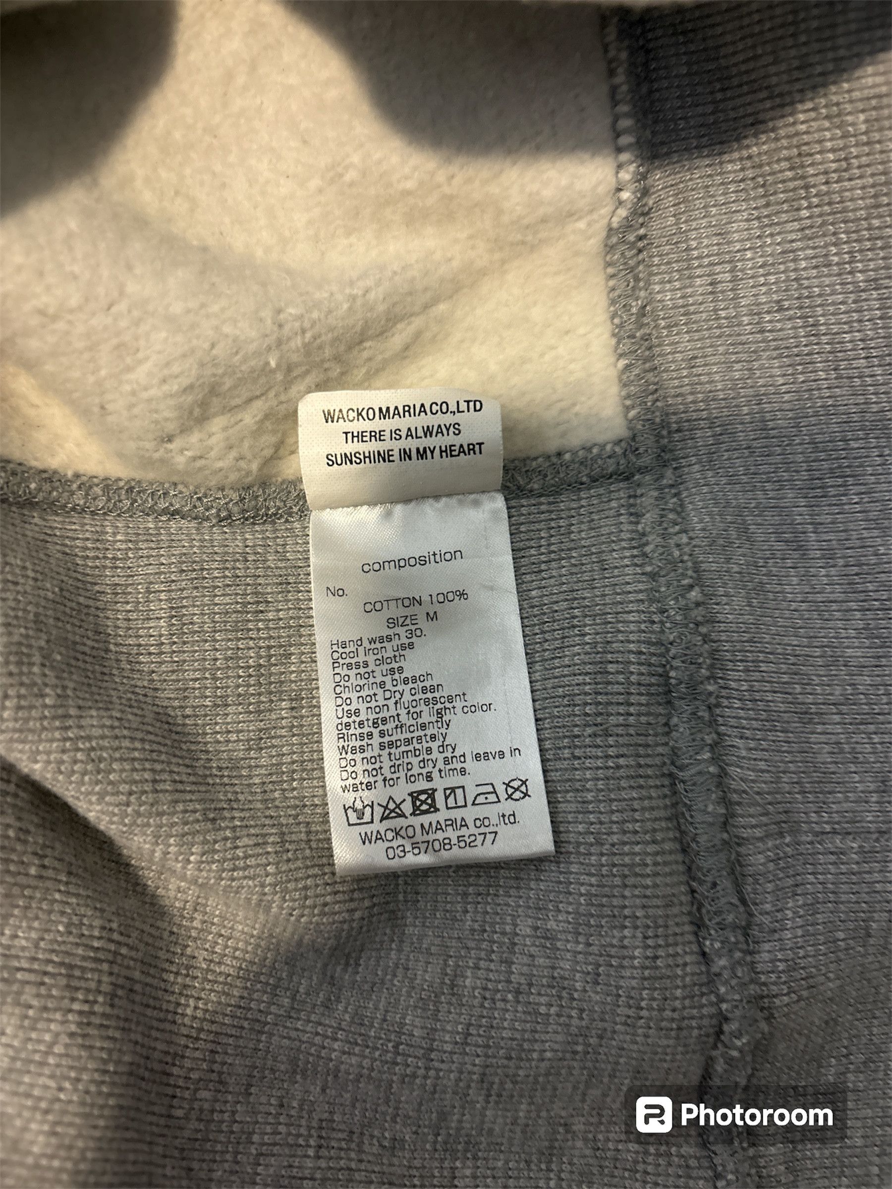 Wacko Maria WACKO MARIA HEAVYWEIGHT HOODED SWEATSHIRT TYPE-1 - GRAY Size US M / EU 48-50 / 2 - 5 Thumbnail