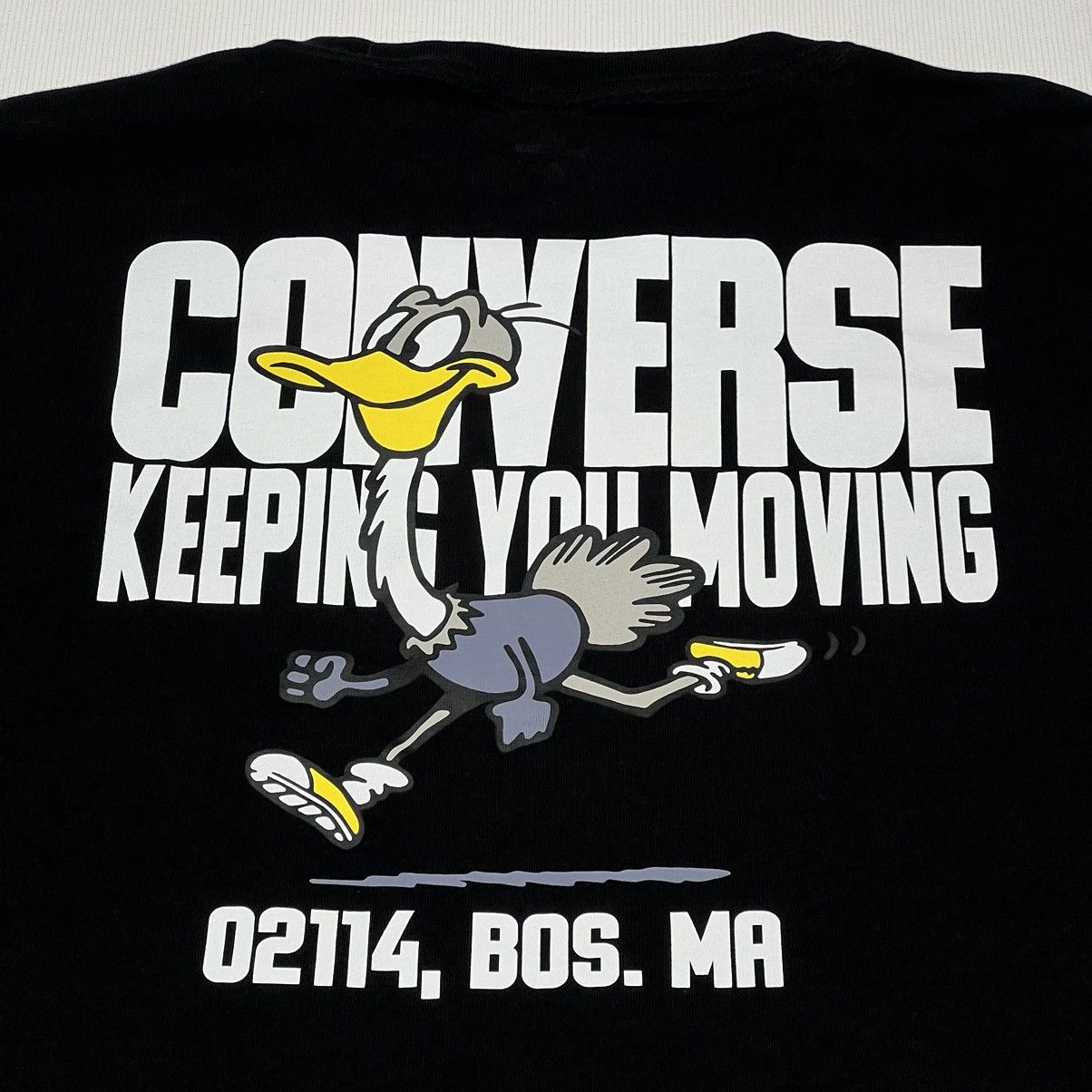 Converse Converse Tee Shirt Black Bird Boston Running All Star Size US L / EU 52-54 / 3 - 8 Thumbnail