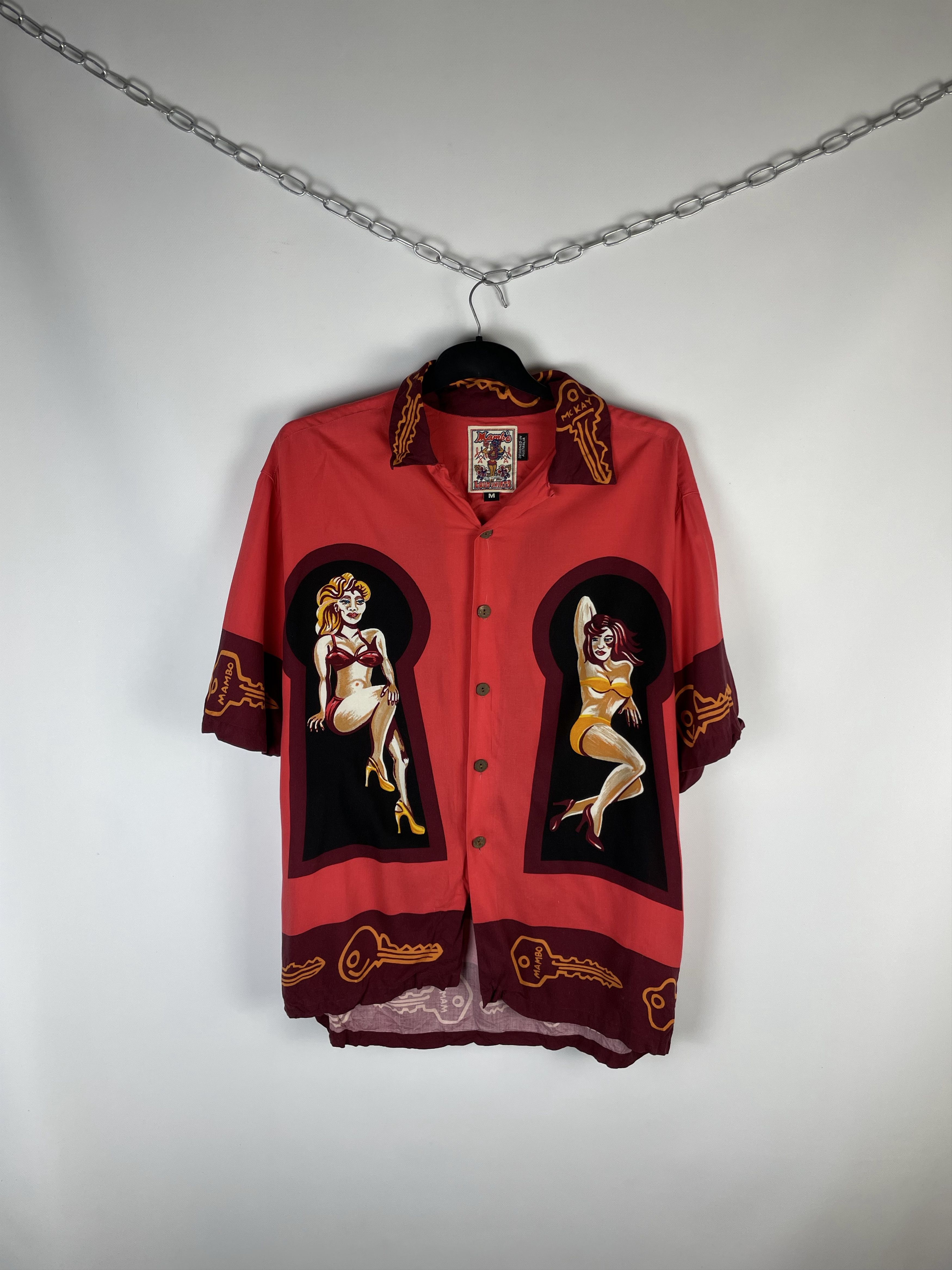 Vintage 90s MAMBO Shirt Rayon Australia