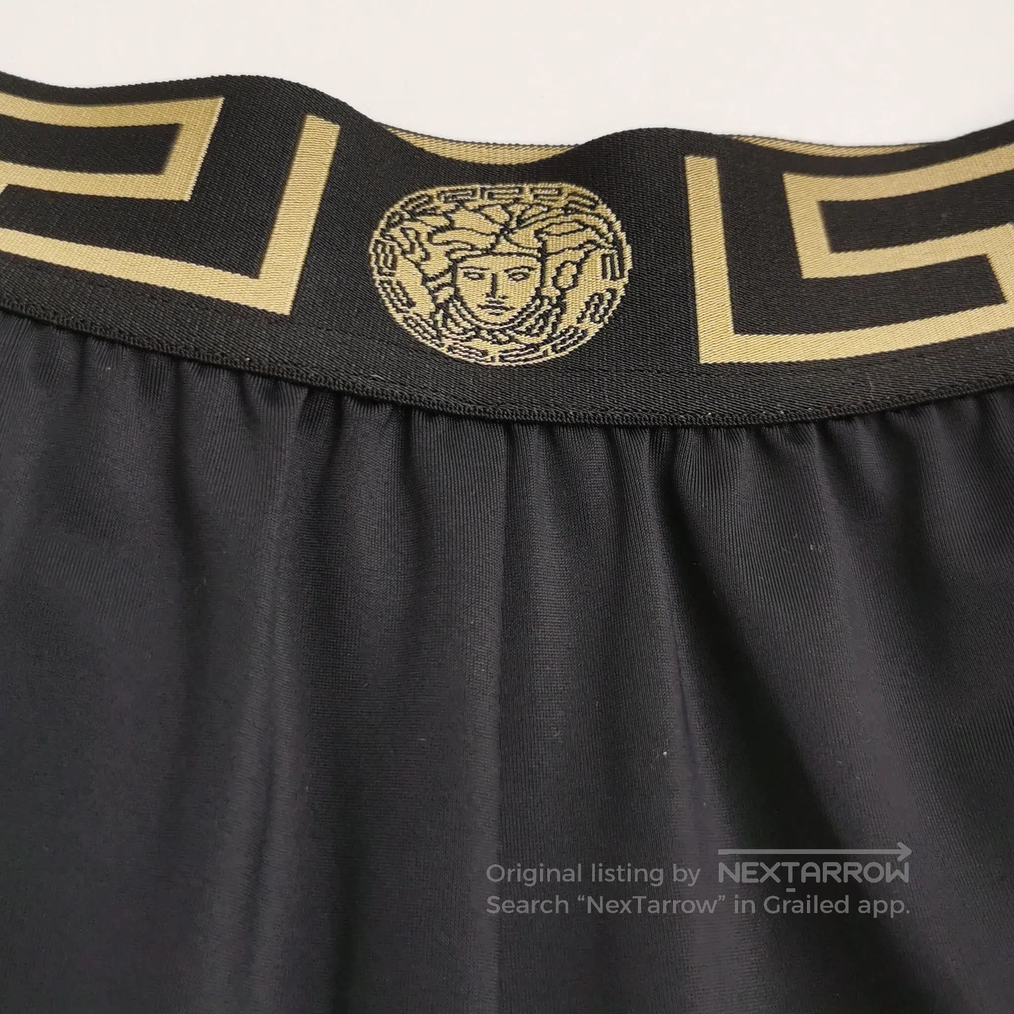 Versace Versace Medusa Black Cotton Shorts M. Size US 26 / EU 42 - 1 Thumbnail