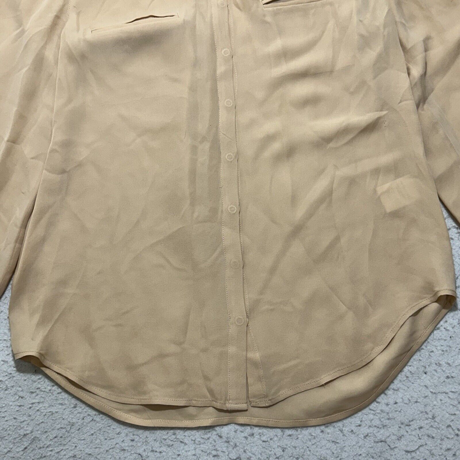 Joie Joie Small Blush Pink Pure Silk Concealed Button Up Blouse Size S / US 4 / IT 40 - 5 Thumbnail