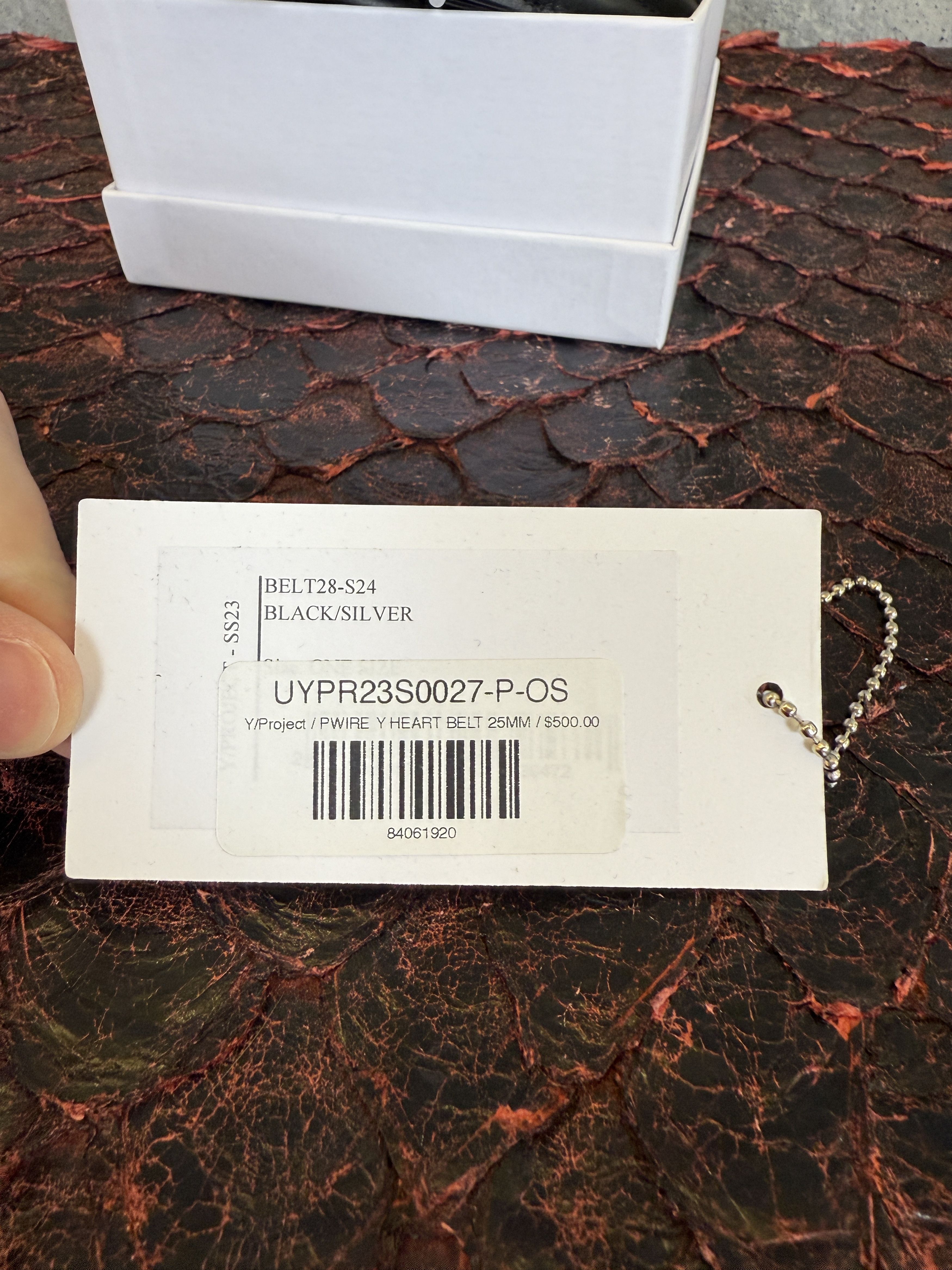 Y/Project $500 Y/Project Y Heart WIRE Belt 25MM Size ONE SIZE - 9 Thumbnail