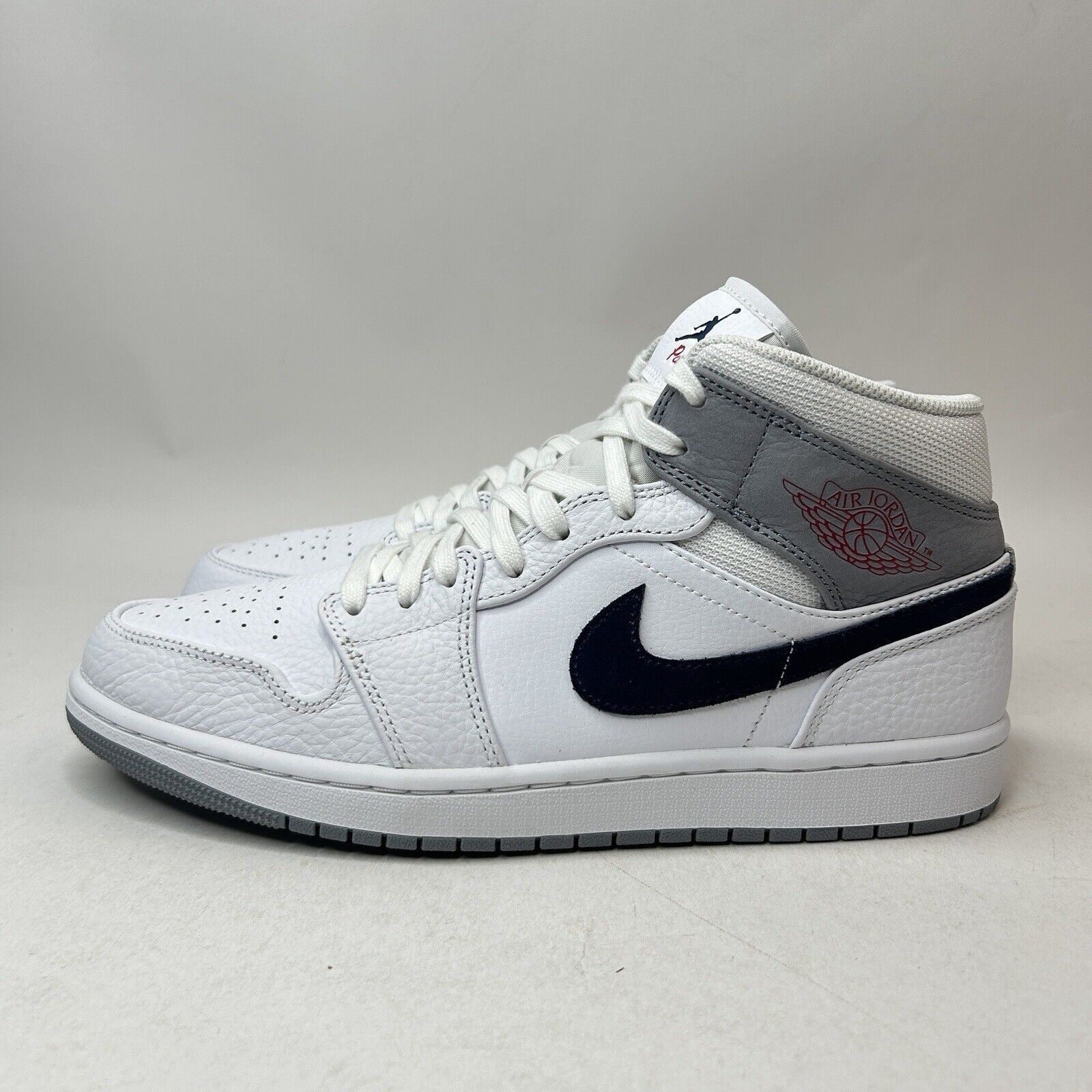 Nike Nike Shoes Air Jordan 1 Retro Mid “Paris/White Navy” 2023 Size US 11 / EU 44 - 6 Thumbnail