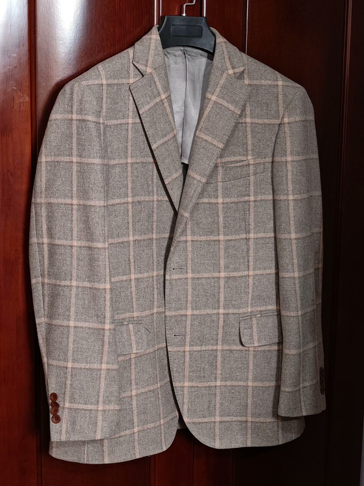 Luciano Barbera Carlo Barbera Flannel Half-Lined Blazer Size US M / EU 48-50 / 2 - 1 Thumbnail