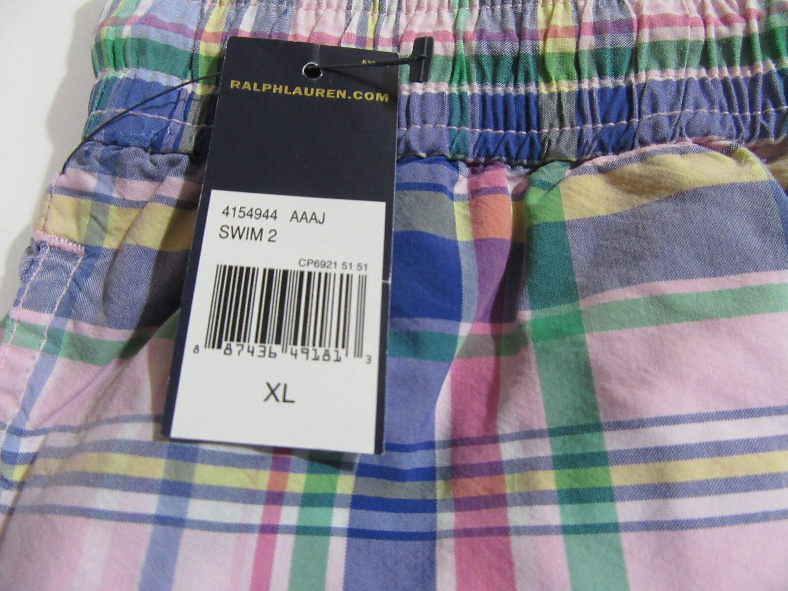 Polo Ralph Lauren Polo Ralph Lauren Mens Swim Trunks Pink Plaid Size XL NWT Size US 36 / EU 52 - 4 Thumbnail