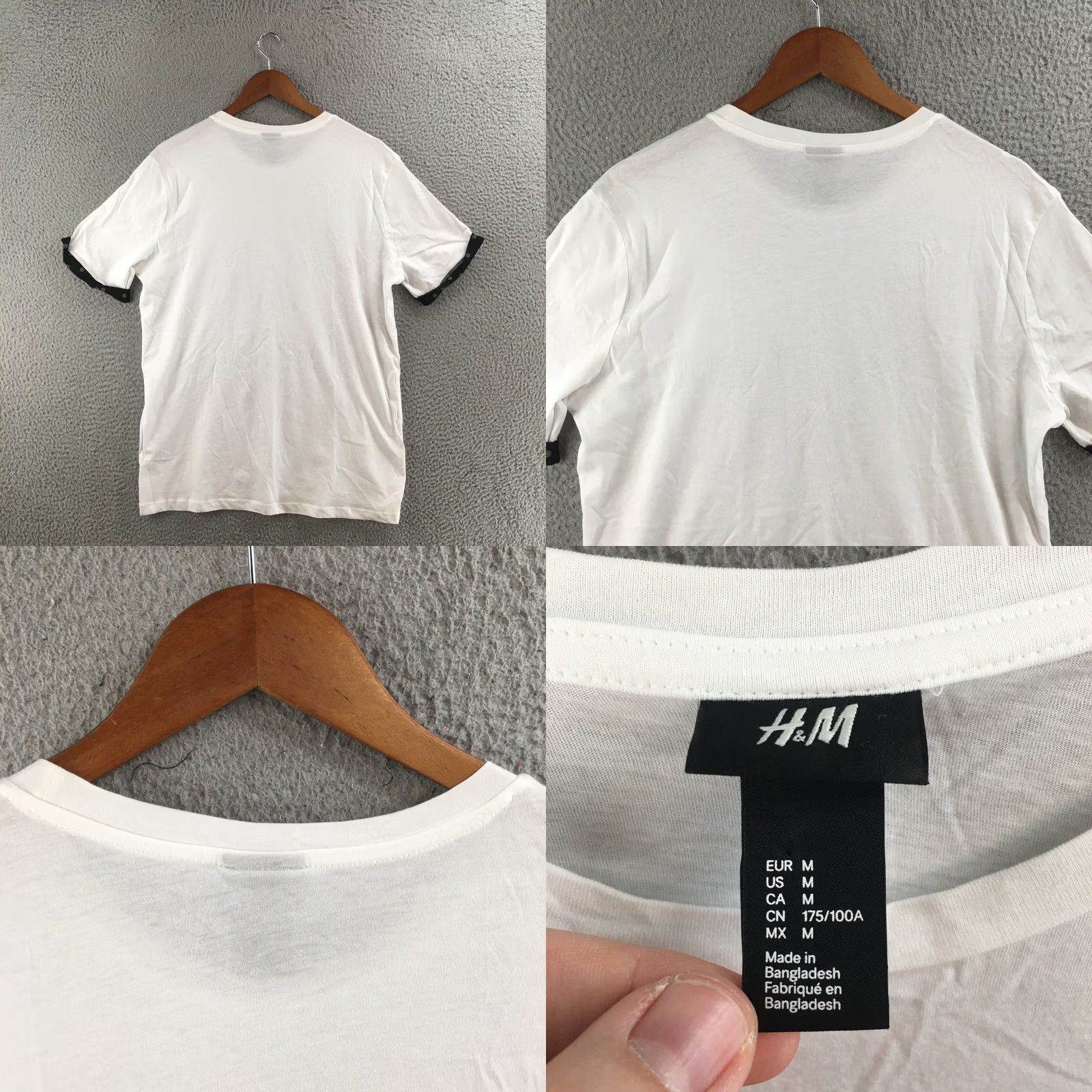H&M H&M T-Shirts Womens M White Cotton Short Sleeve Pullover Round Neck Comfort Shirt Womens M White Cotton Short Sleeve Pullover Round Neck Comfort Size M / US 6-8 / IT 42-44 - 8 Thumbnail