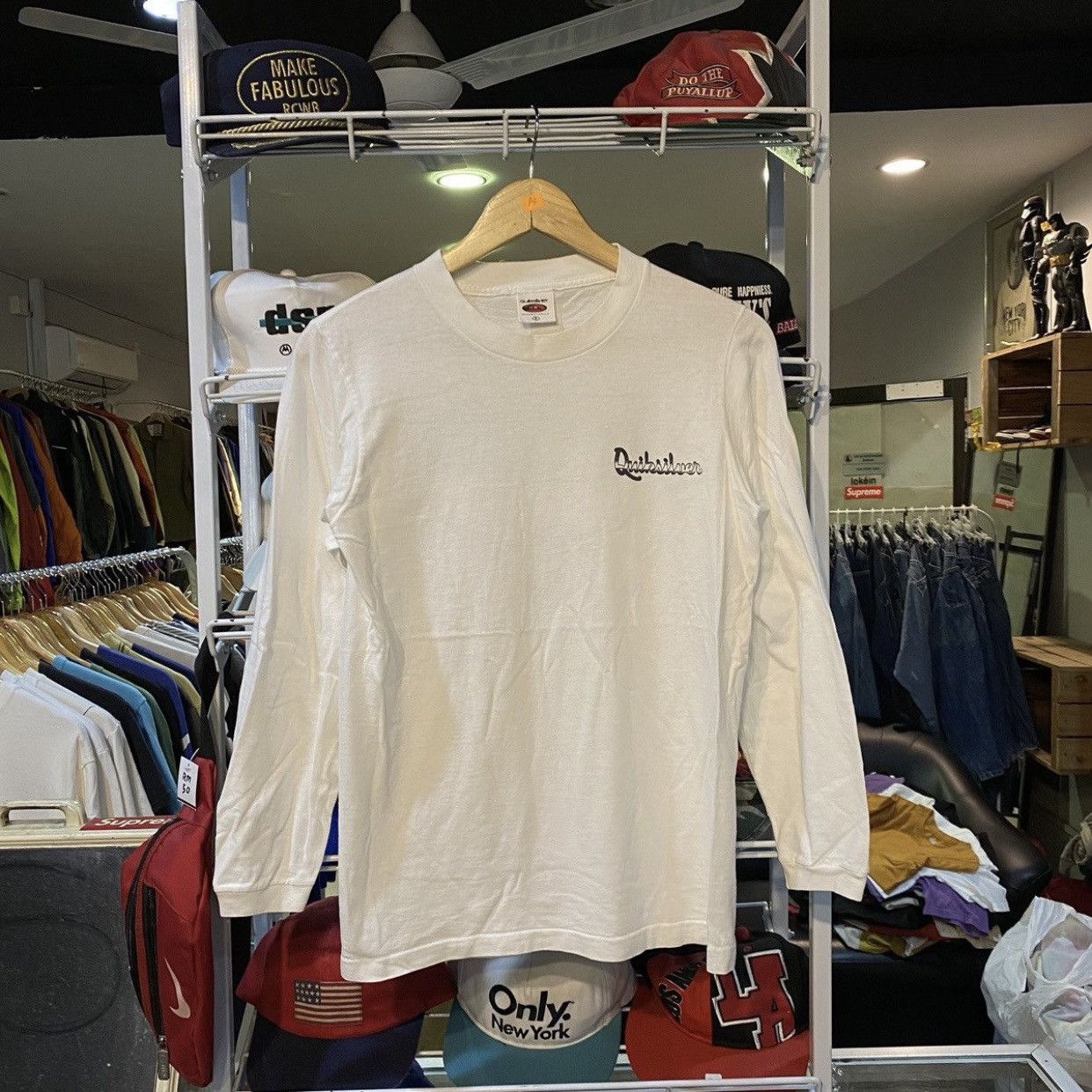 Quiksilver Vintage 90s Quiksilver Real Boardshorts Big Logo Long Sleeve Size US S / EU 44-46 / 1 - 2 Thumbnail