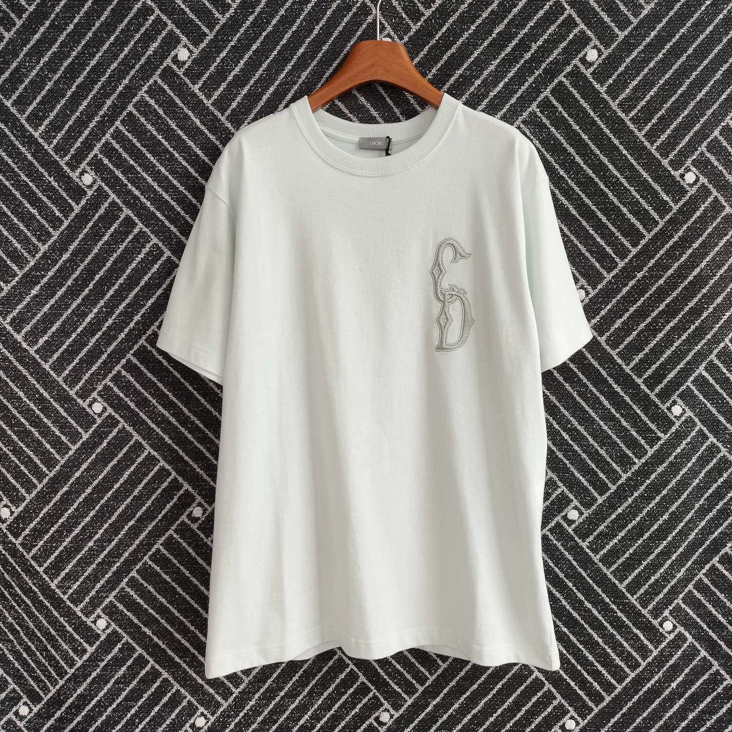 Dior Dior CD Print T-Shirt Mint Green L Size L / US 10 / IT 46 - 1 Thumbnail