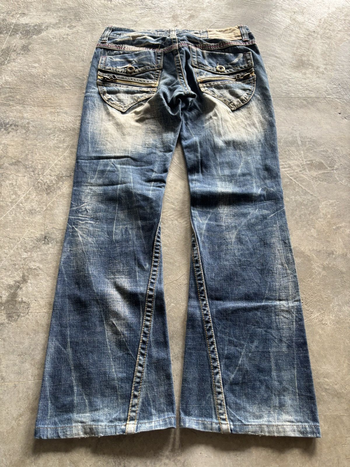 Hysteric Glamour FLARED lolita concert club japanese rusty mudmax washed punk Size US 30 / EU 46 - 15 Thumbnail