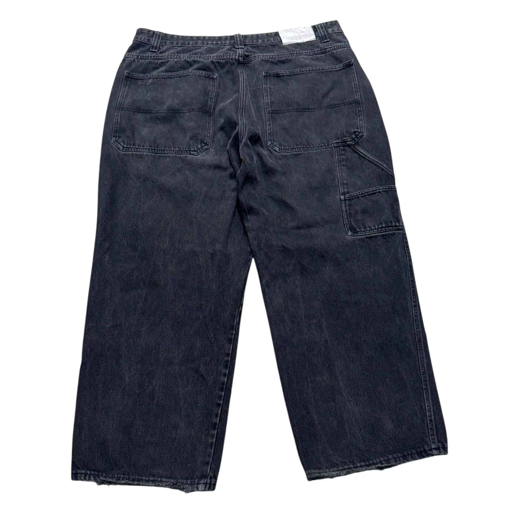 Vintage VINTAGE Marithe Francois Girbaud Jeans Mens Black Wide Leg Carpenter Baggy 42 Size US 42 / EU 58 - 2 Thumbnail