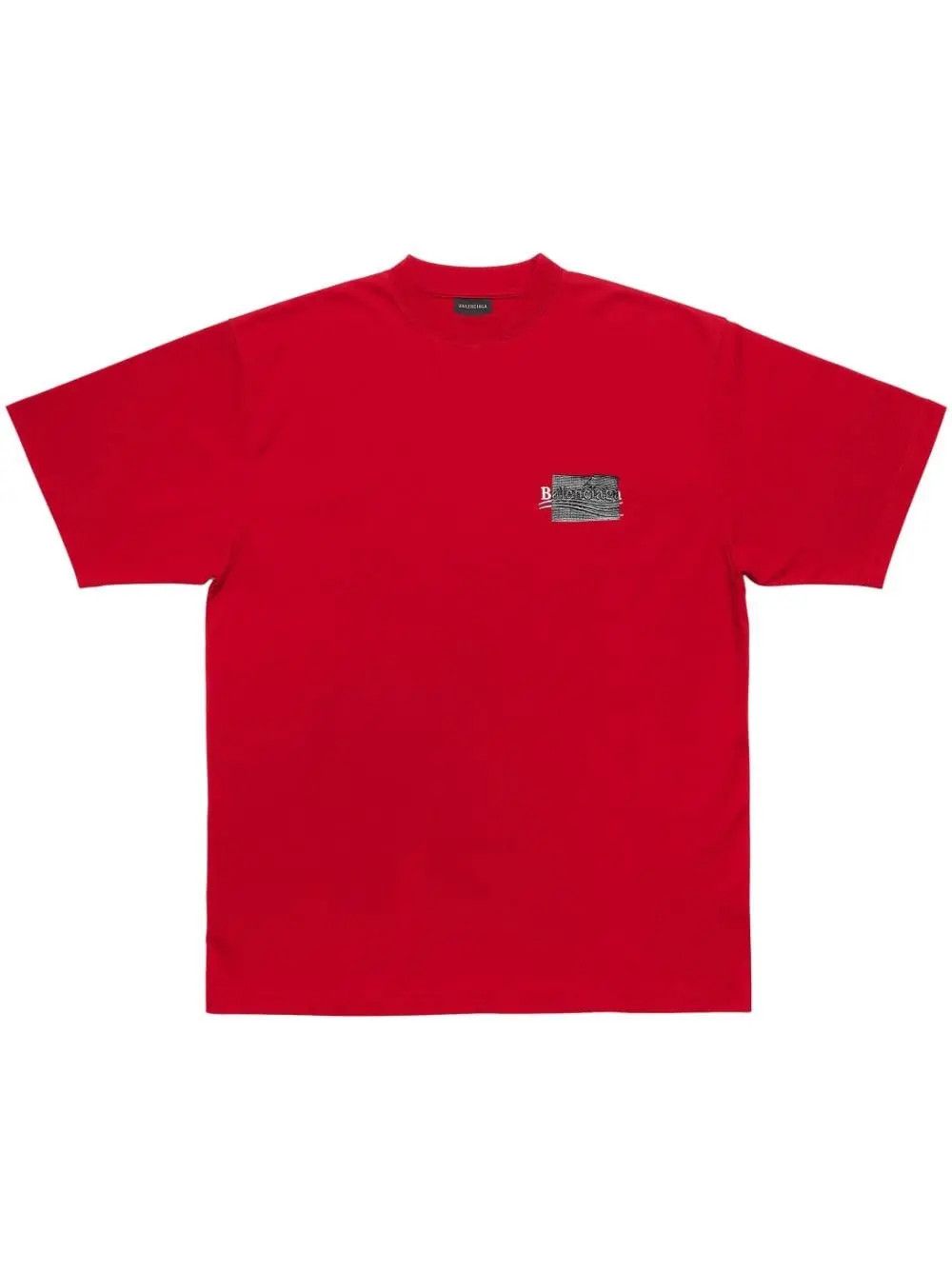 Balenciaga o1w1db10425 Gaffer T-Shirt Large Fit in Red Size US XXS / EU 40 - 1 Thumbnail