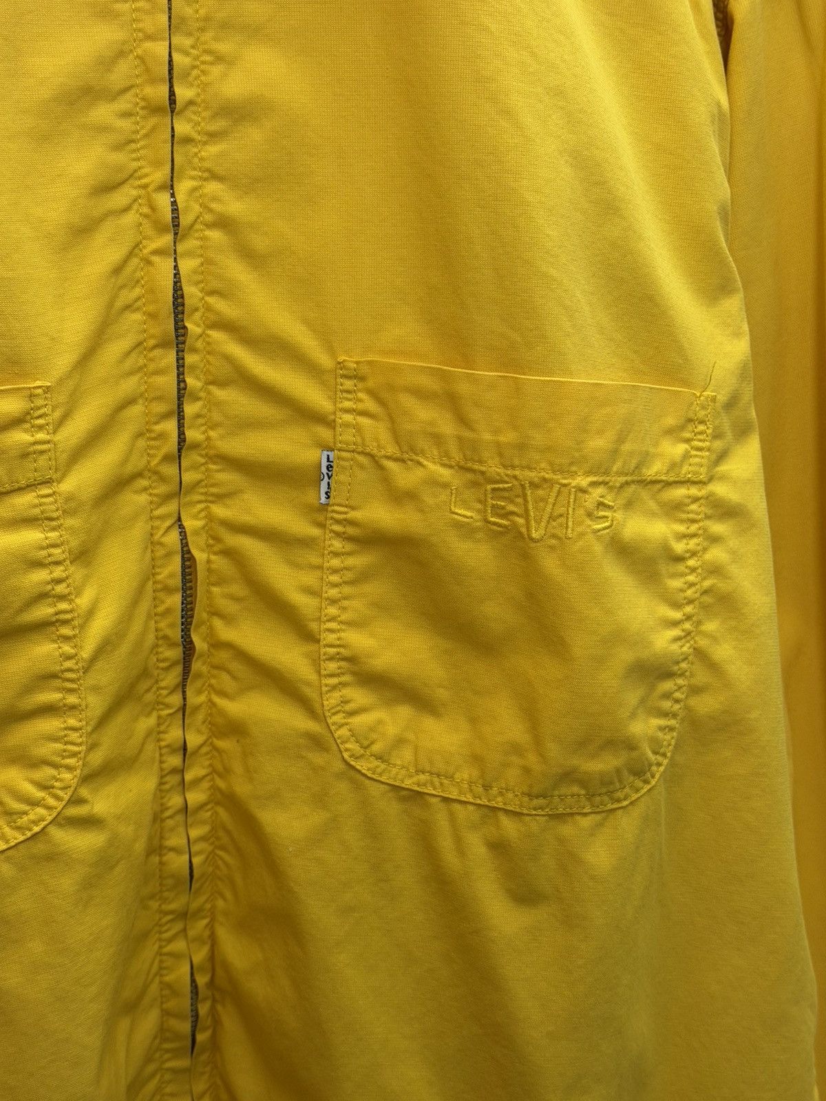 Levi's Vintage Clothing Vintage Levis Yellow Zip Up Jacket Shirt Mens Size L Size US L / EU 52-54 / 3 - 2 Thumbnail