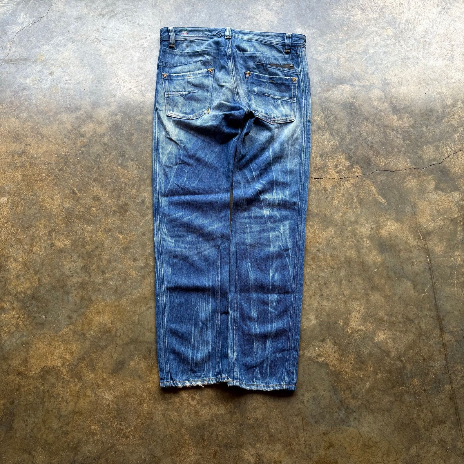 Diesel Crazy Diesel Brand Washed Blue Jeans Size US 31 - 1 Thumbnail