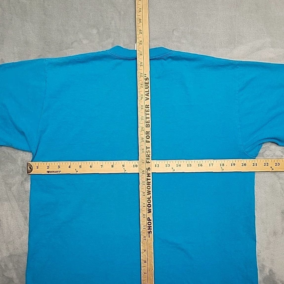 Vintage VINTAGE Russell Shirt Mens L Blue 100% Cotton Crewneck T-Shirt Made in USA USA" Size US L / EU 52-54 / 3 - 7 Thumbnail