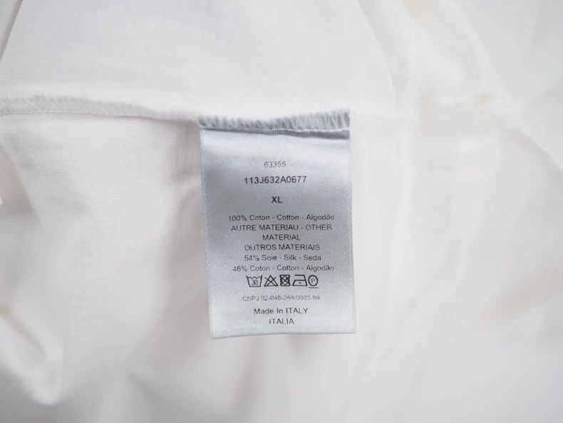 Dior Dior SS21 White Oblique Silk Hem Short Sleeve Size US XL / EU 56 / 4 - 5 Thumbnail