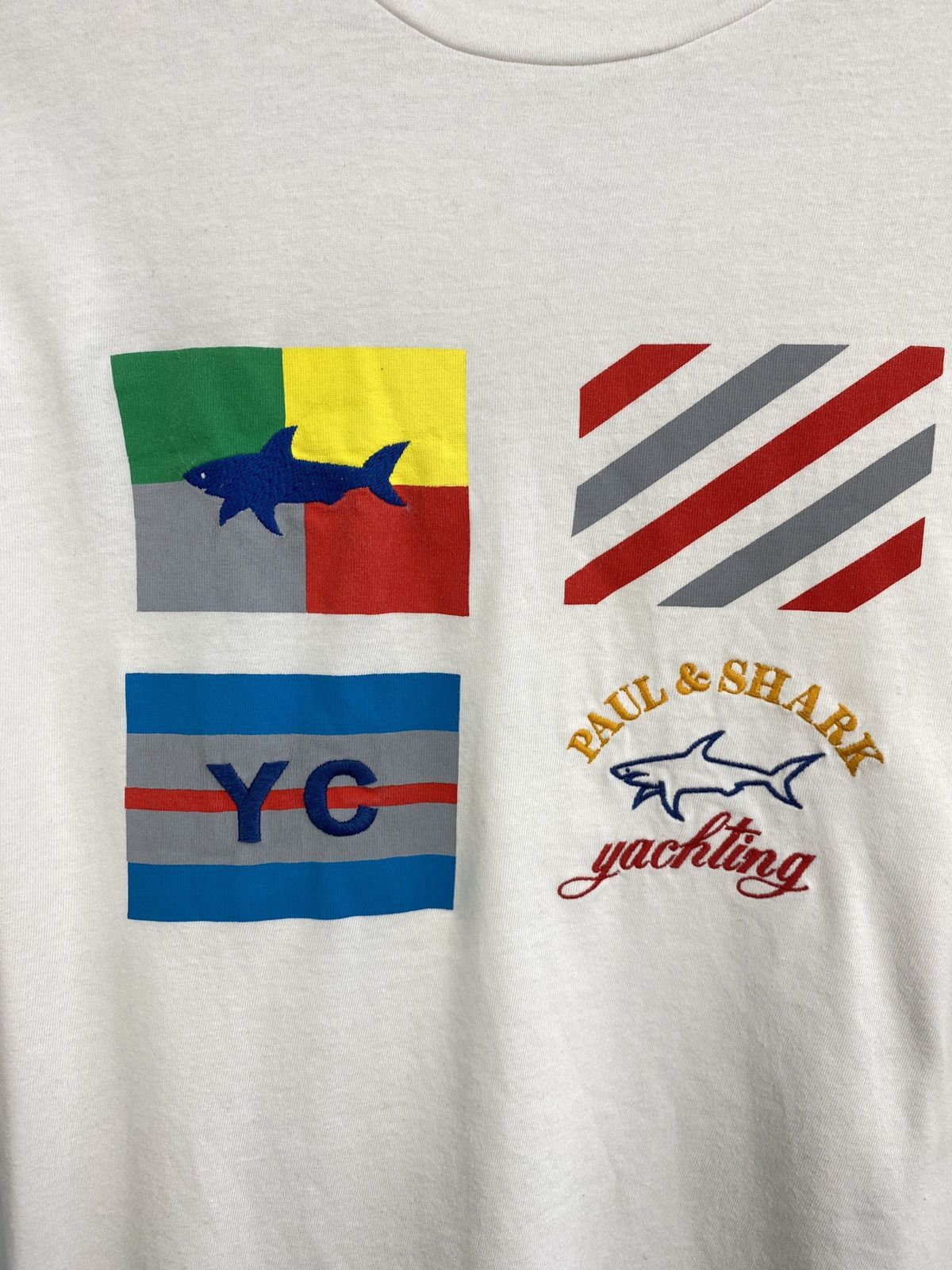Paul & Shark 🇮🇹 Paul & Shark Yachting Big Logo T-Shirt Rare Retro Hype Y2K Size US L / EU 52-54 / 3 - 4 Thumbnail